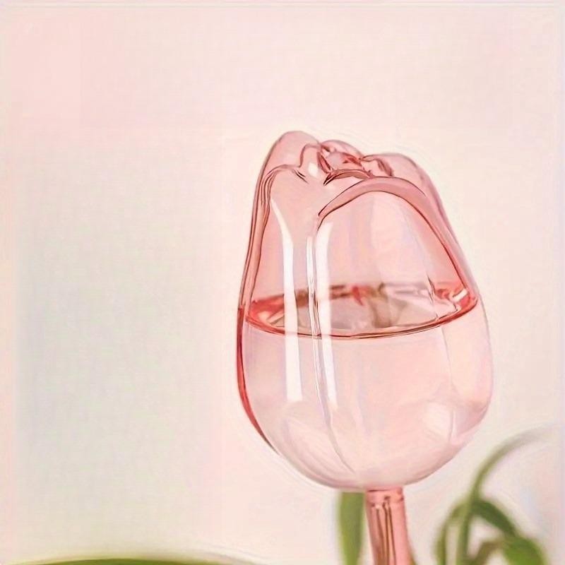 Pink Tulip Plant Watering Bulb Automatic Dripper Self Watering Indoor Outdoor