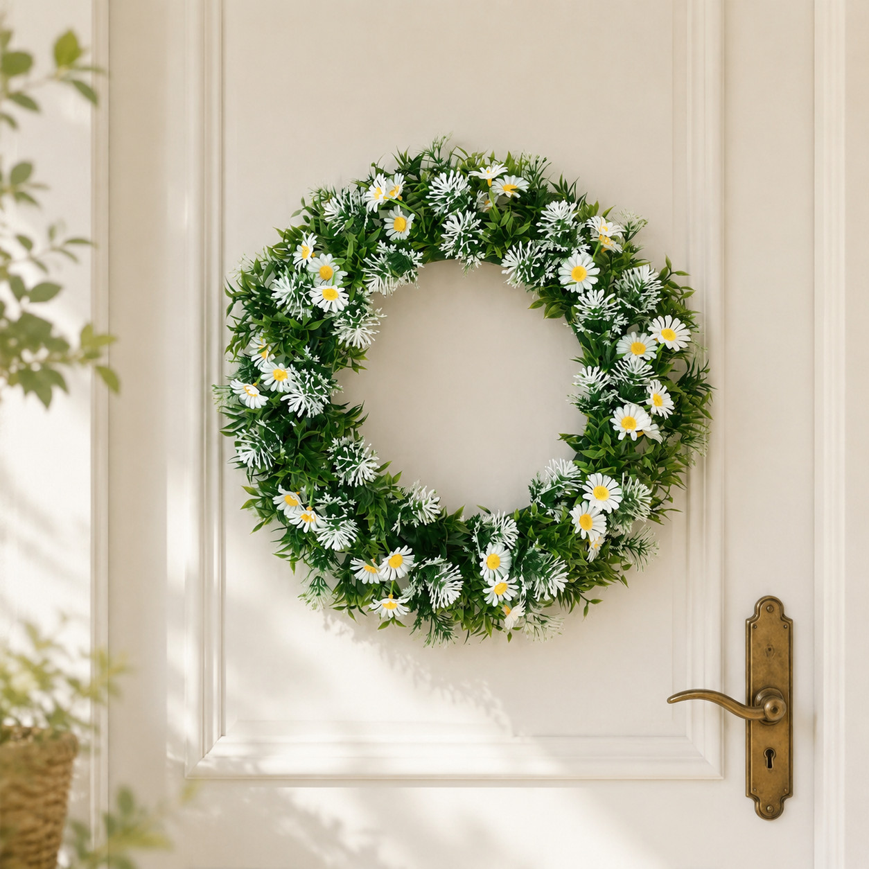 Green Wreath, 42 cm Door & Wall Decor