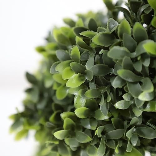 46Inch Double Spiral Artificial Boxwood Topiary Tree 4″ Plants Fake 46 Inch