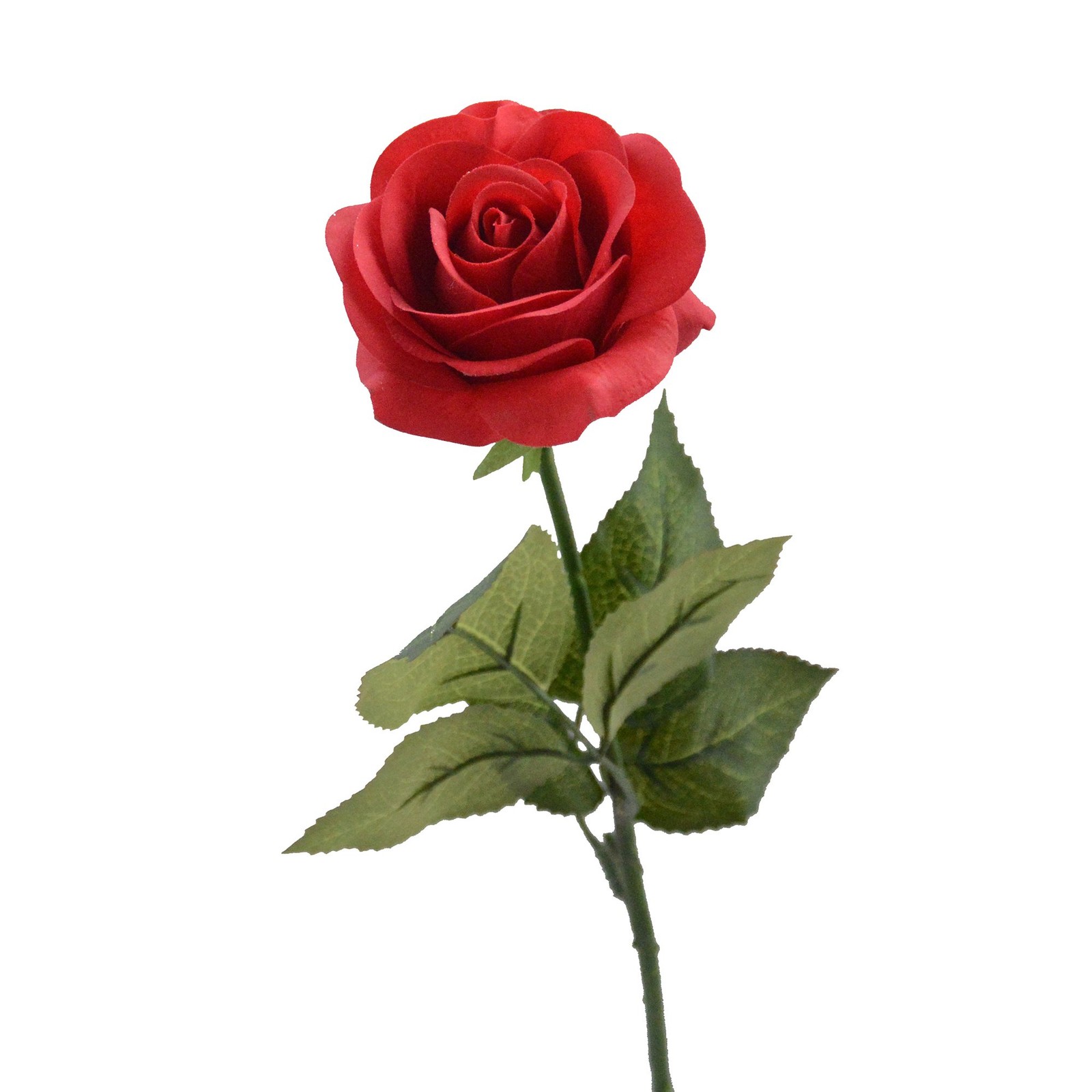 Red Rose Artificial Flowers, 1Pc 17″ Single Red Rose for Valentine’s Mother’s…