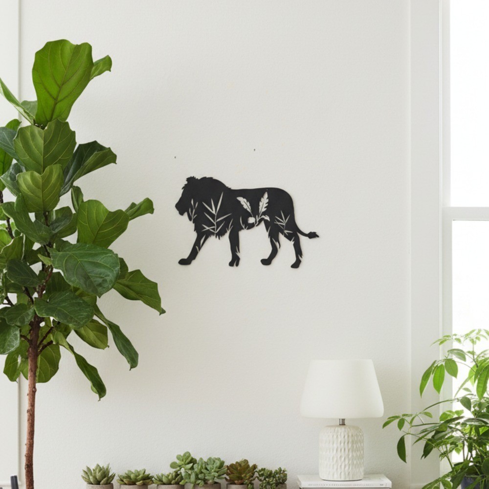 Lion Metal Wall Art Perfect for Kitchen Bathroom Living Room Home Accents Decor