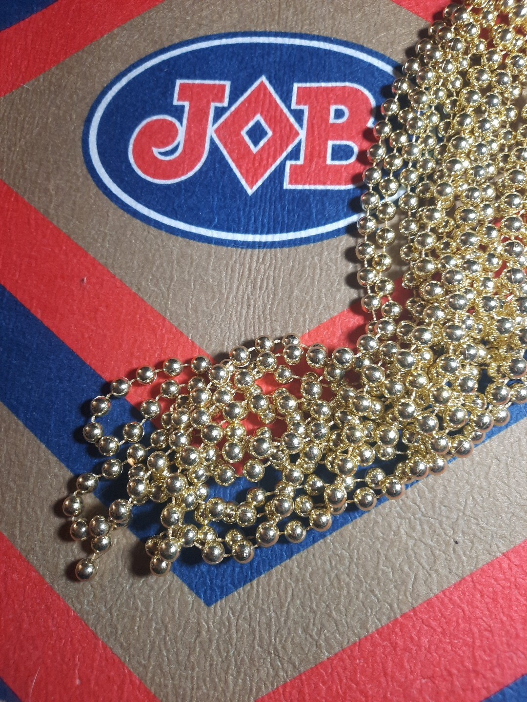 Gold Bead Garland 18′ for Crafts, Home Decor, DIY, Beaded Vase, Bead Curtains