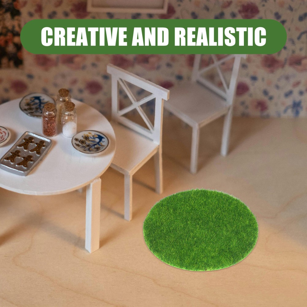 5Pcs Durable Artificial Moss Mats for Indoor Plant Decor Green Simulation Turf