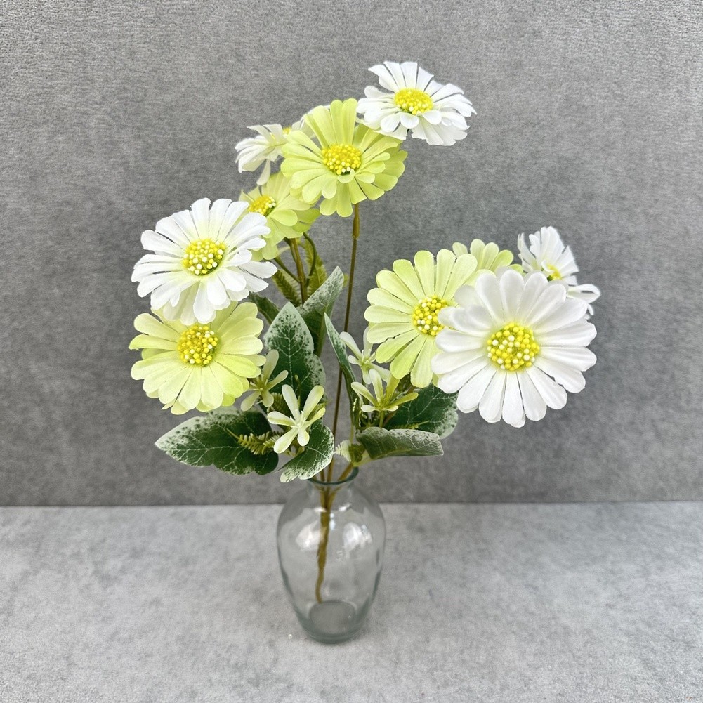 Chrysanthemum Artificial Flowers Set 10 Pieces 36cm Height for Home and Office