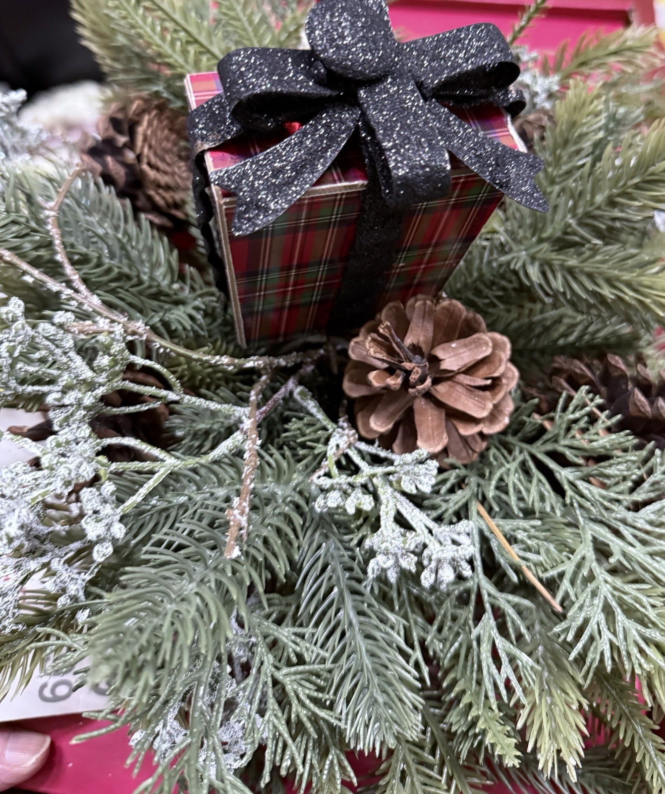 Ashland Pine Cone And Pine Mix Premade Centerpiece Arrangement + Bonus Gift