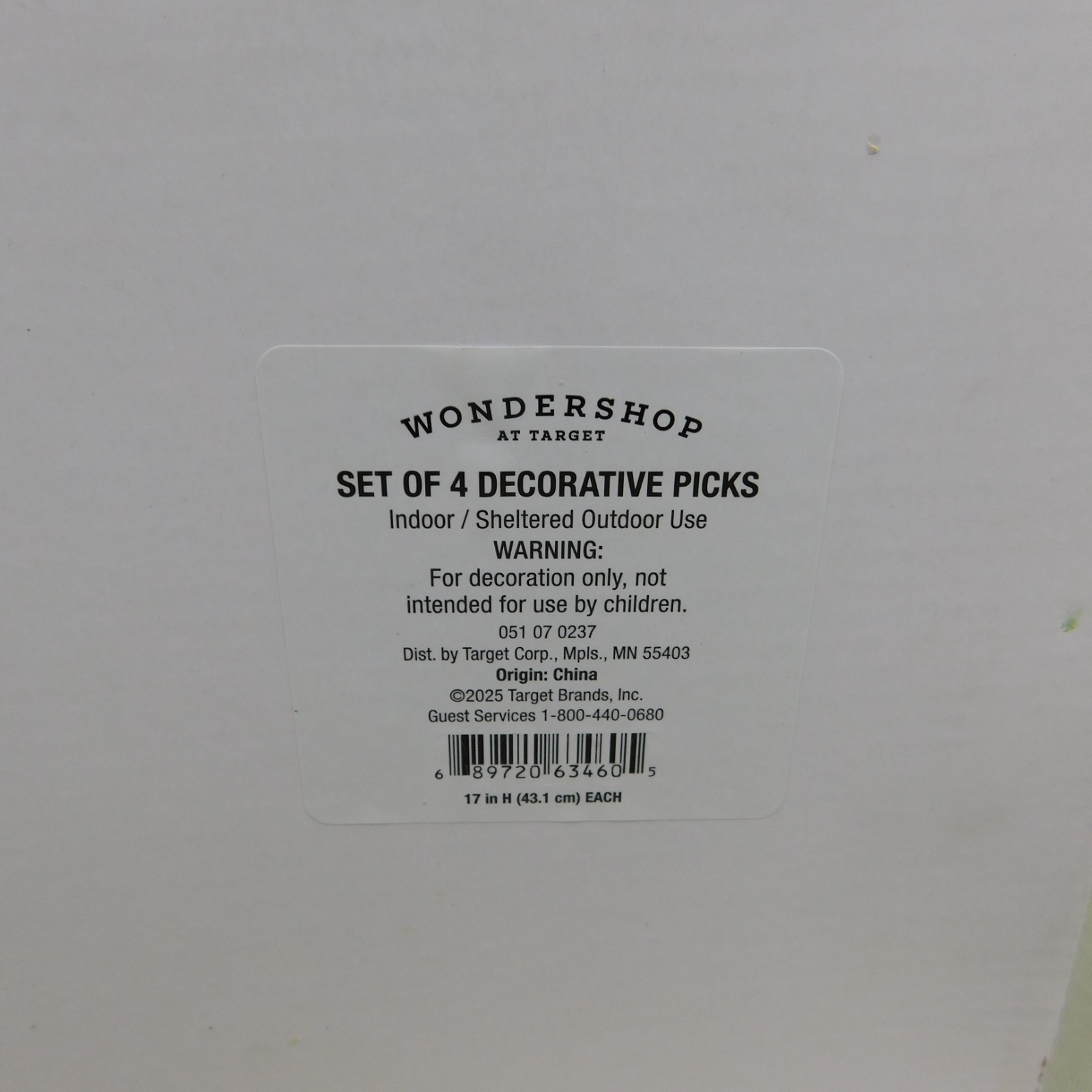 Wondershop 4pc Cedar & Norfolk Pine Artificial Christmas Floral Pick Set #A291