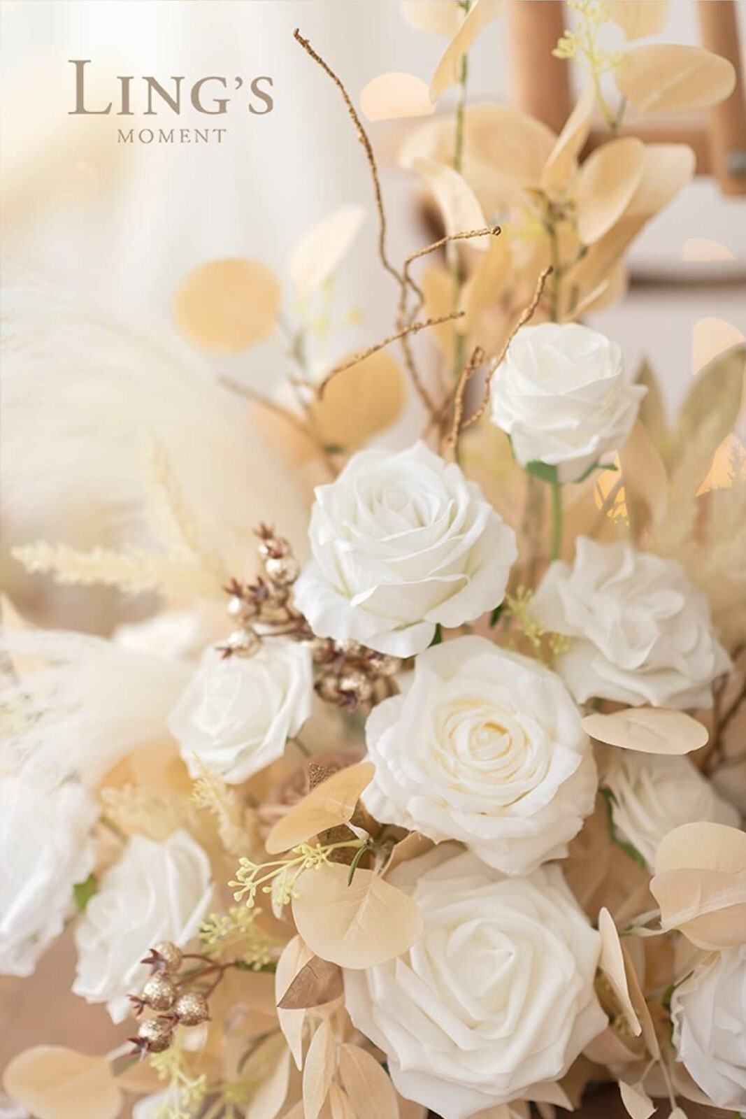 Ling’s Moment Free-Standing Artificial Flower Arrangement for Wedding Archway