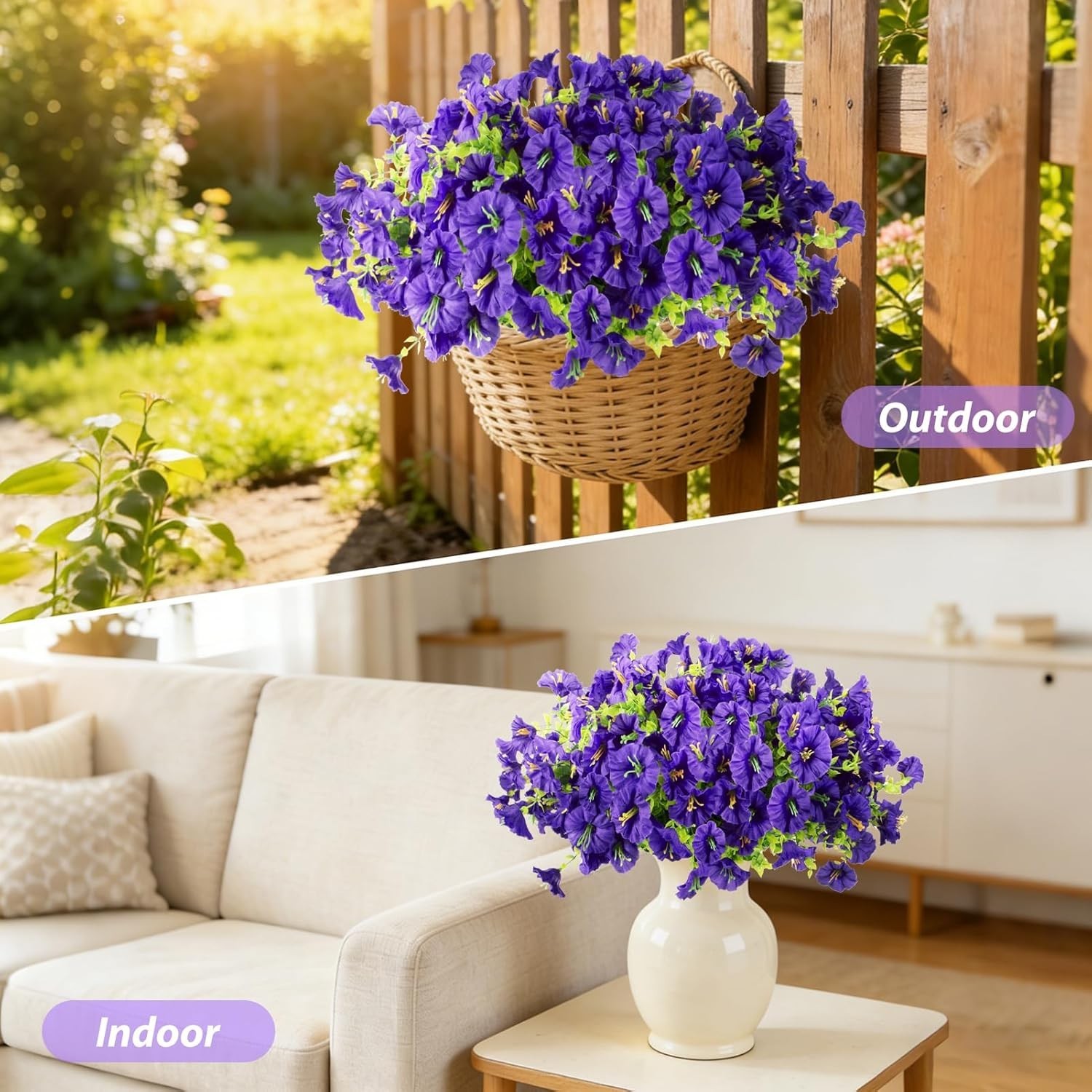 Zero Maintenance 12 Bundles Faux Flowers – Perfect for Spring and Summer Style