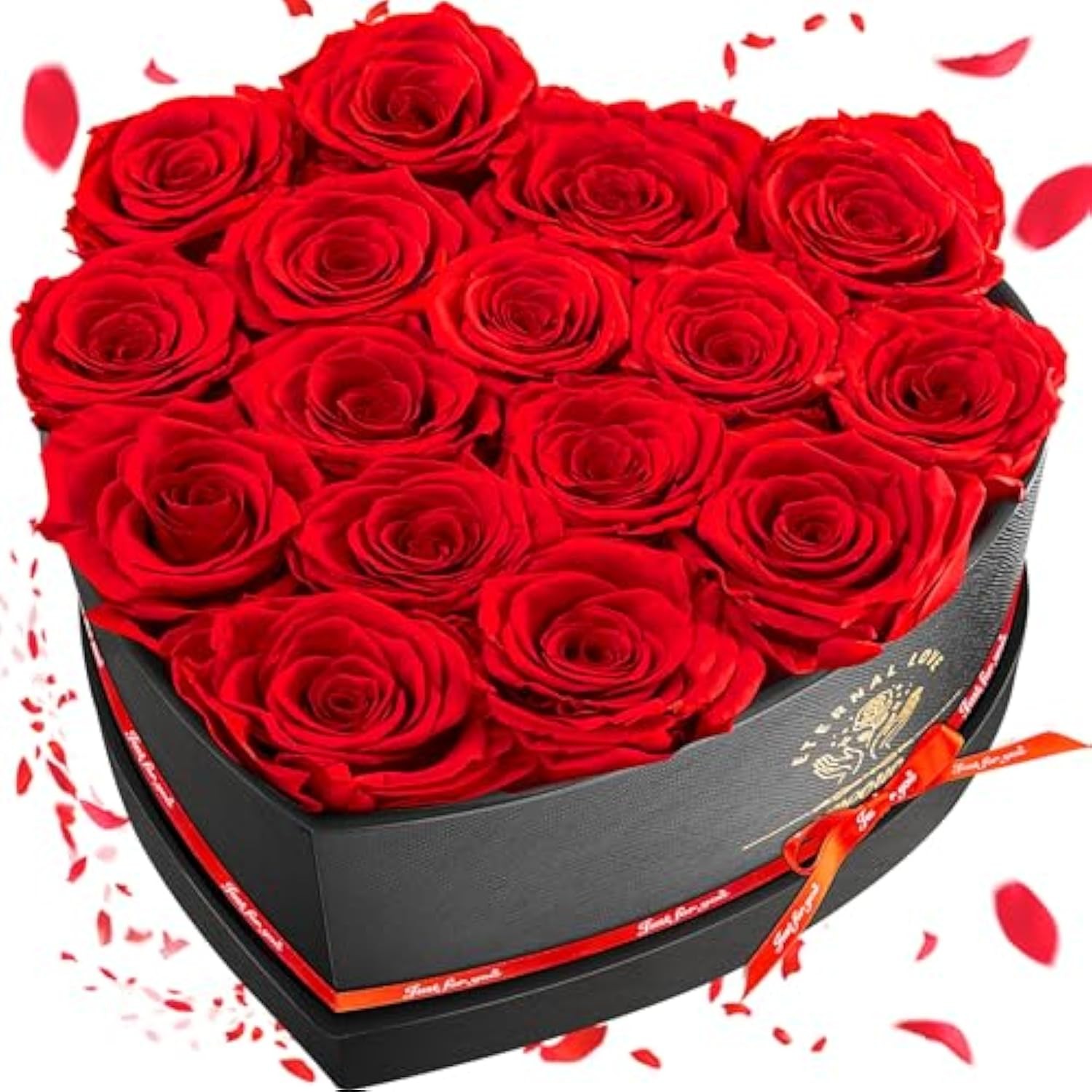 16-Piece Preserved Rose Birthday Gifts for Women, Eternal Rose Preserved Flowers