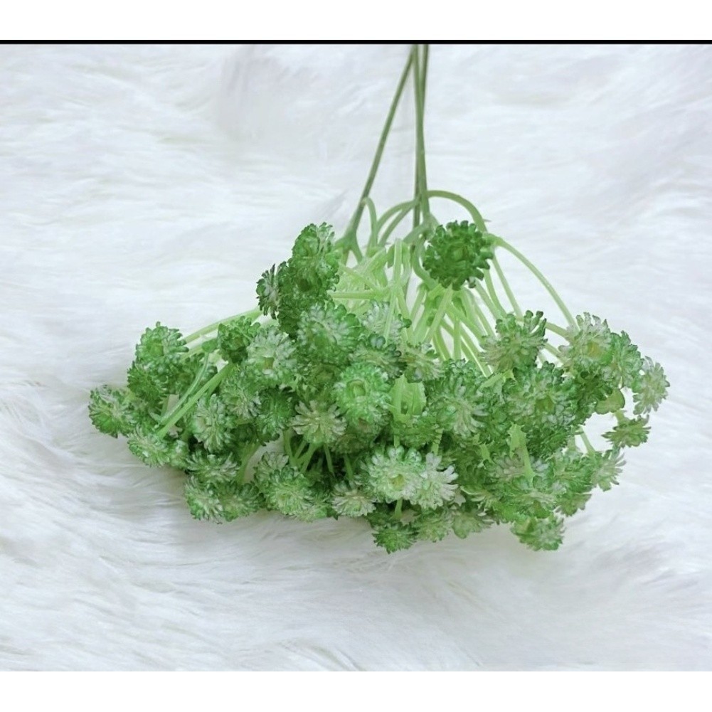 3-Stem Soft PVC Baby Breath Flowers for Wedding Bouquets and Photography Props