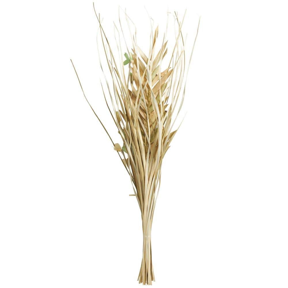 Tall Floral Grass Bouquet Palm Leaf Natural Foliage with Green Accents (One Bund