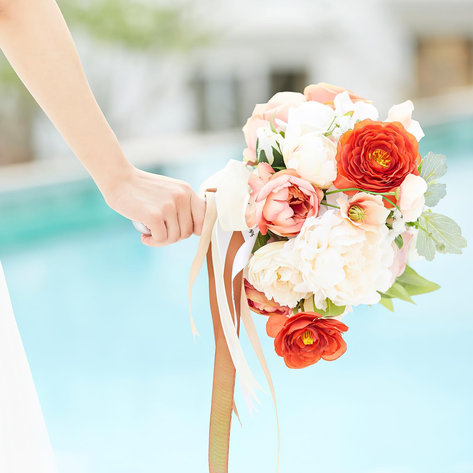 2pcs Bouquet Holder Wedding Bridal Bouquet Holder Plastic Flower Foam Handle …