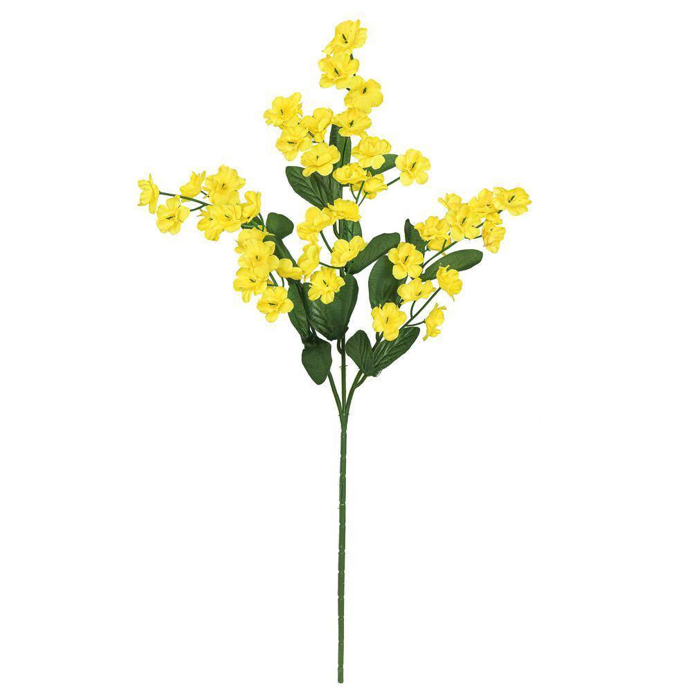 18 In. Yellow Artificial Baby’S Breath Gypsophila Flower Stem Spray (Set of 12)