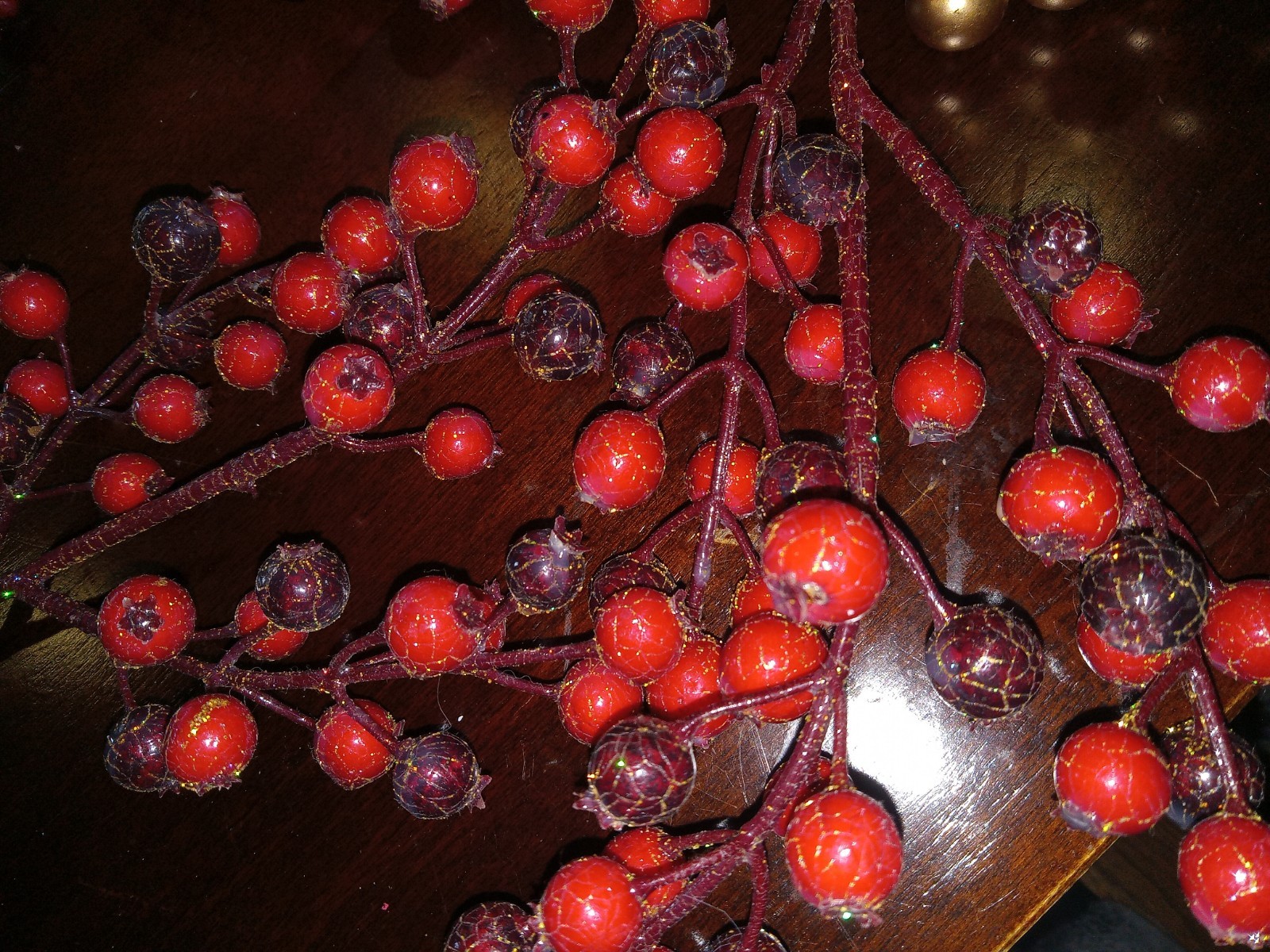 Lot Of Holiday Fall Berry Sprays Stems Harvest Artificial Home Decor Farmhouse