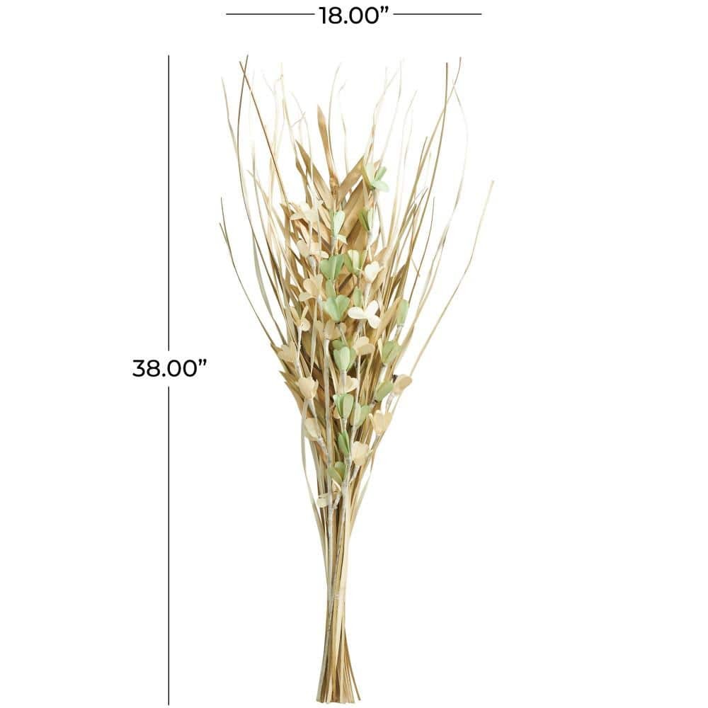 Tall Floral Grass Bouquet Palm Leaf Natural Foliage with Green Accents (One Bund