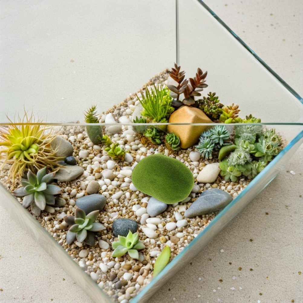 20 Pcs Artificial Moss Stone Rocks Craft Aquarium Landscape