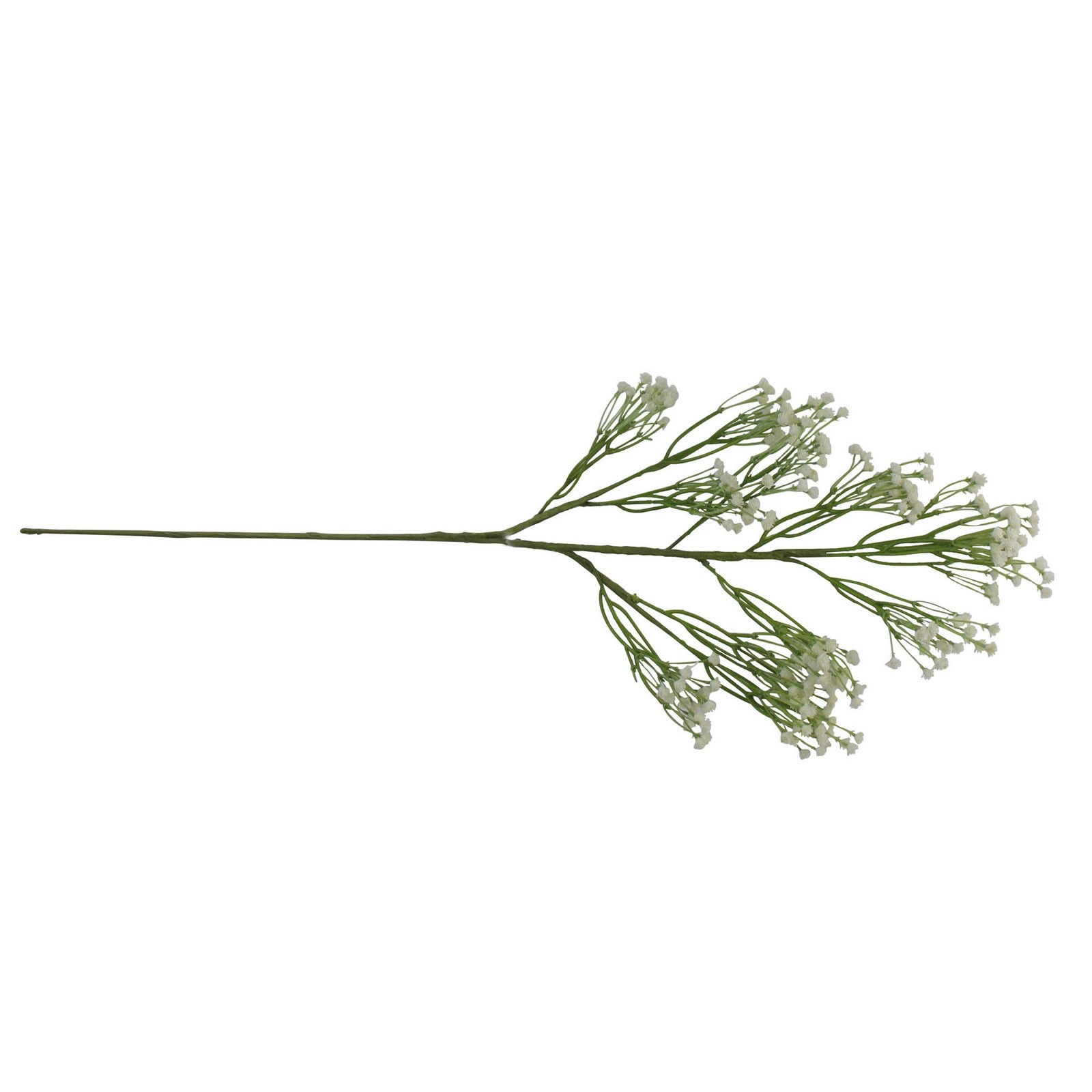 Select Artificials 24″ Dove White Green Gysophila Artificial Stem Flower Spray