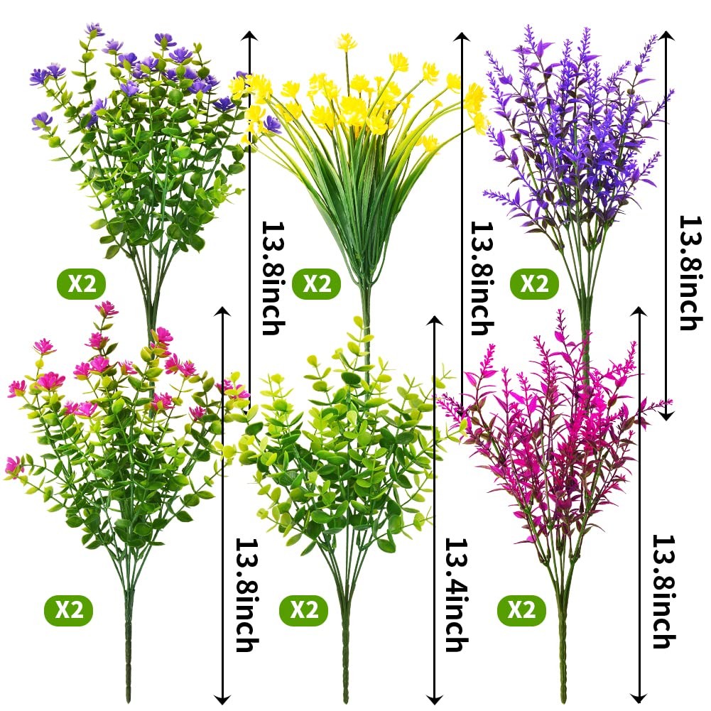 Flores artificiales de boj resistentes a los rayos UV y arbustos de plástico