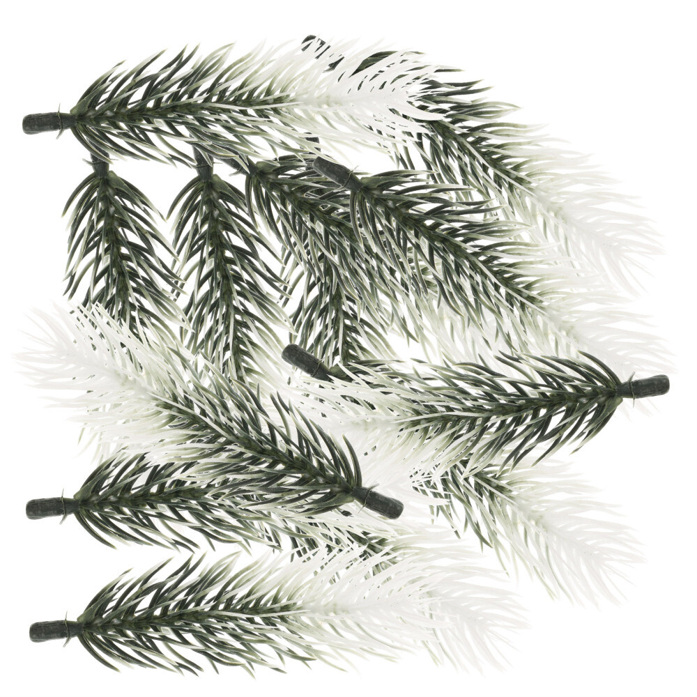 30PCS Artificial Green Pine Needles Branches Small Pine Twigs Stems for Decor