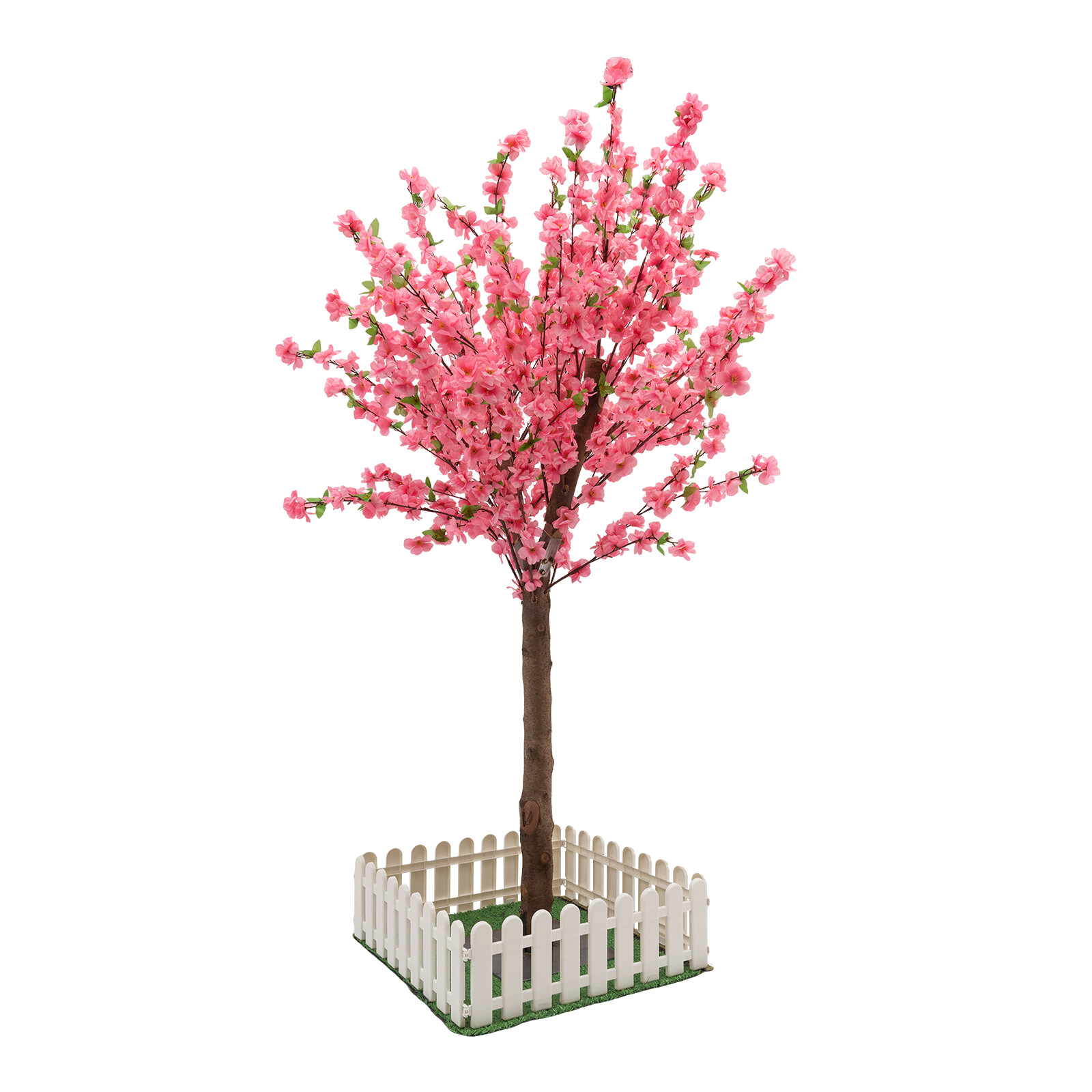 1.5M Pink Fake Sakura Flower Artificial Cherry Blossom Tree W/ Square Base New