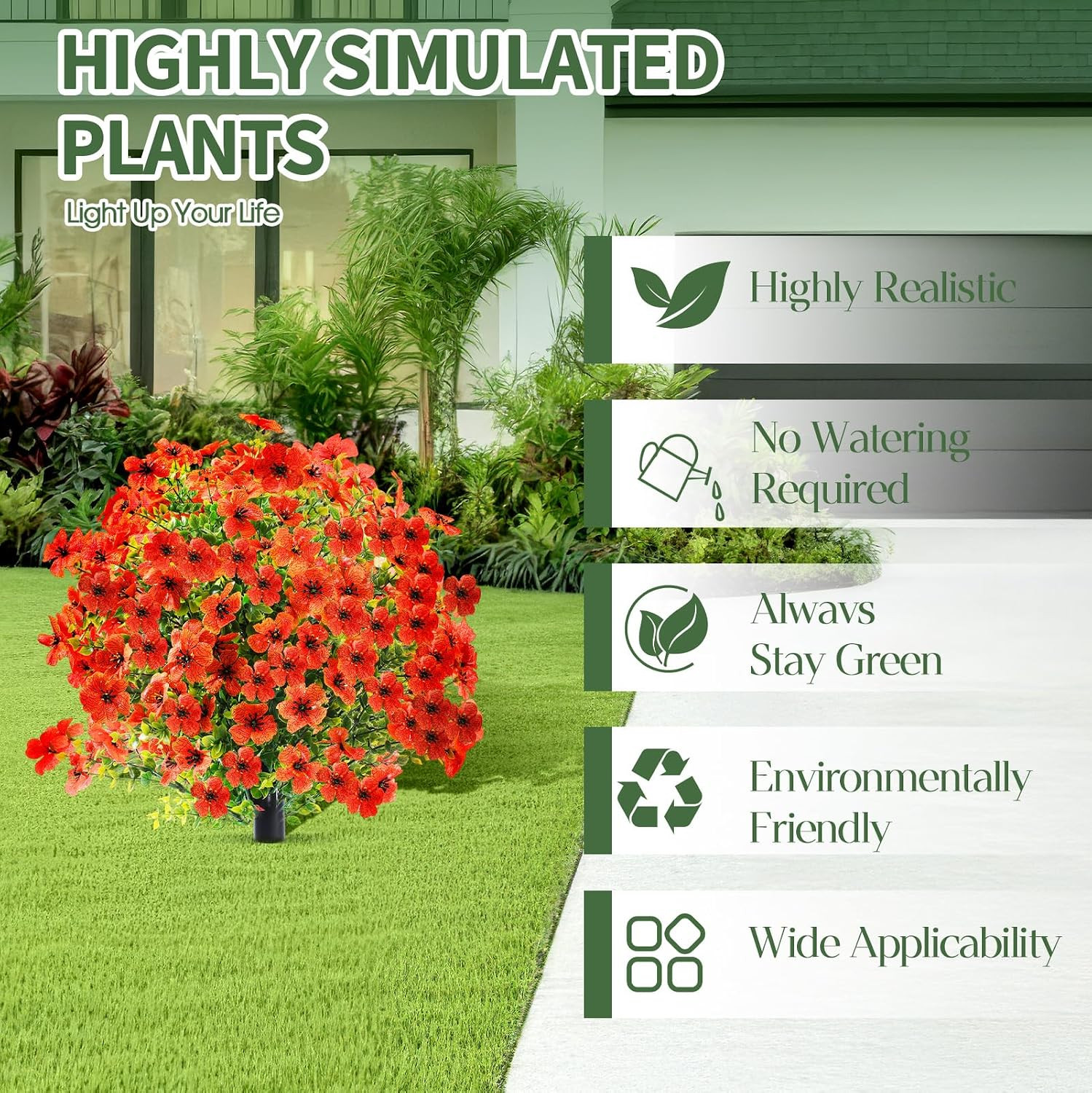22″ UV Resistant Artificial Boxwood Ball Topiary – 2 Pack (Orange)