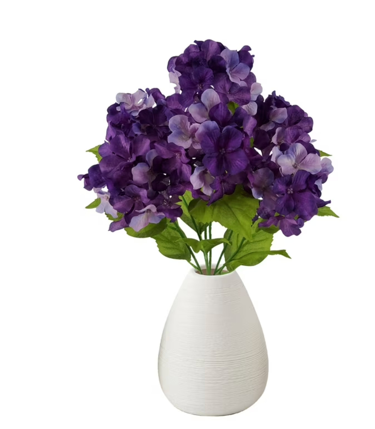 Mainstays 19.75″ Indoor Artificial Bush, Hydrangea Flower, Purple Color VIRAL