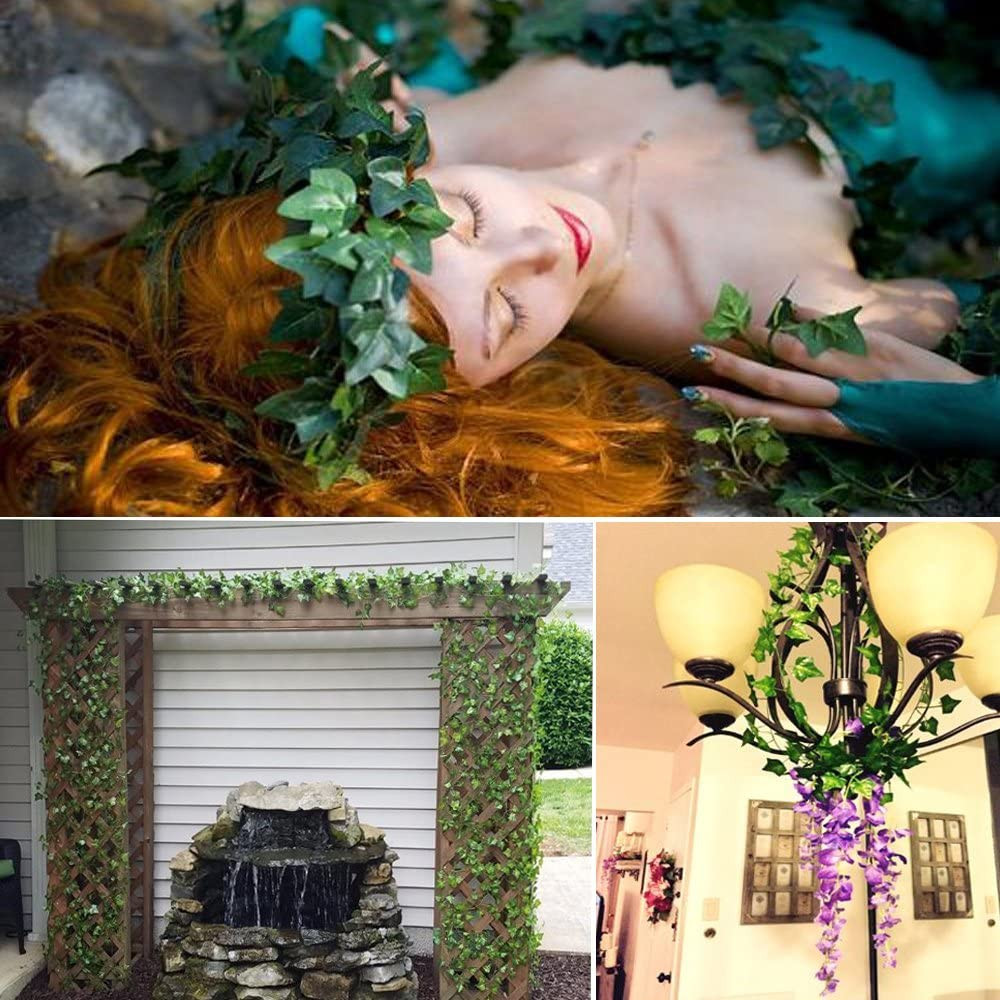 84Feet 12 Strands Artificial Flowers Greenery Fake Hanging Vine Plants Leaf