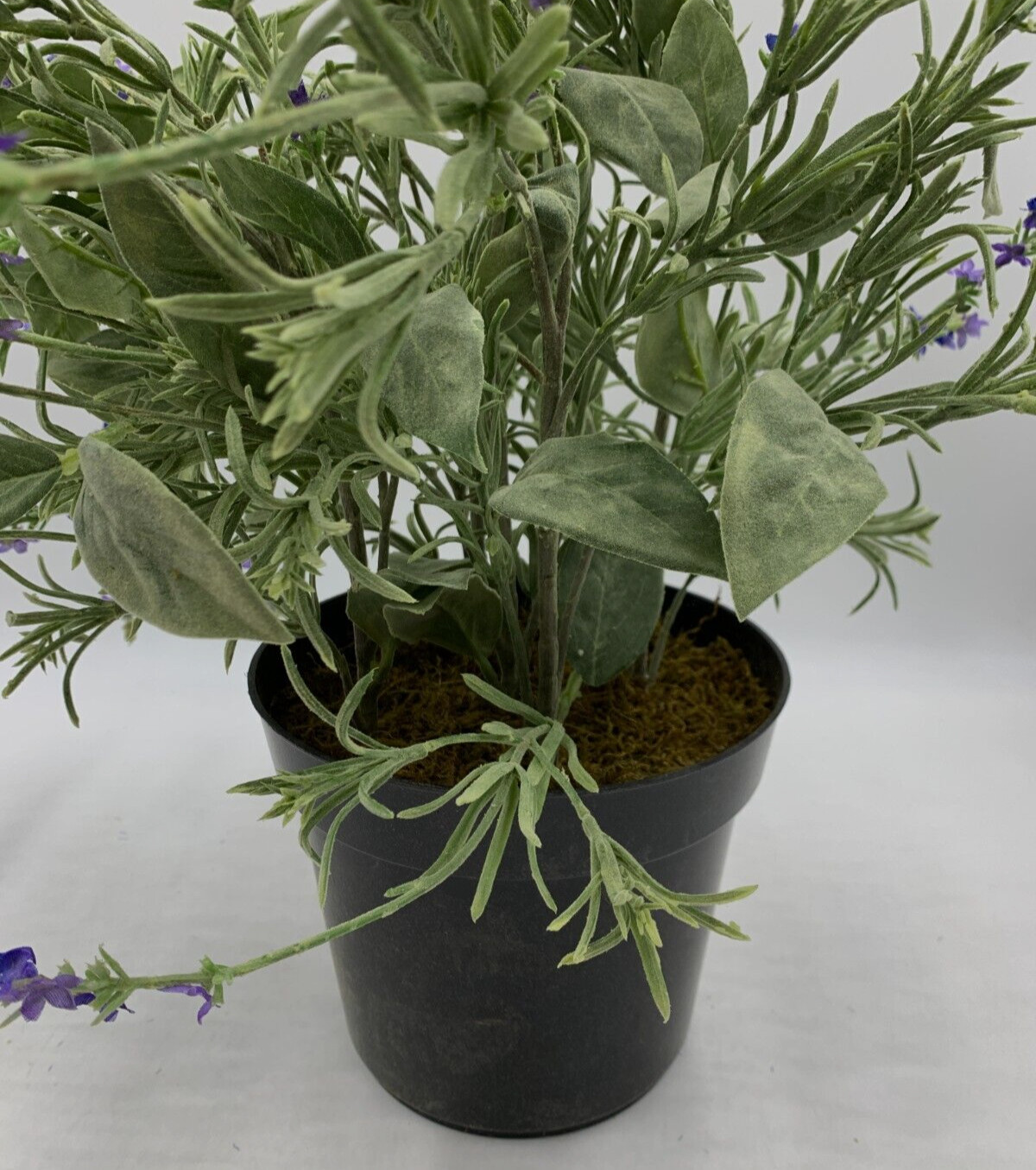 Pottery Barn Faux Potted Lavender in Terracotta Pot Large 24.5″ H #1695 READ