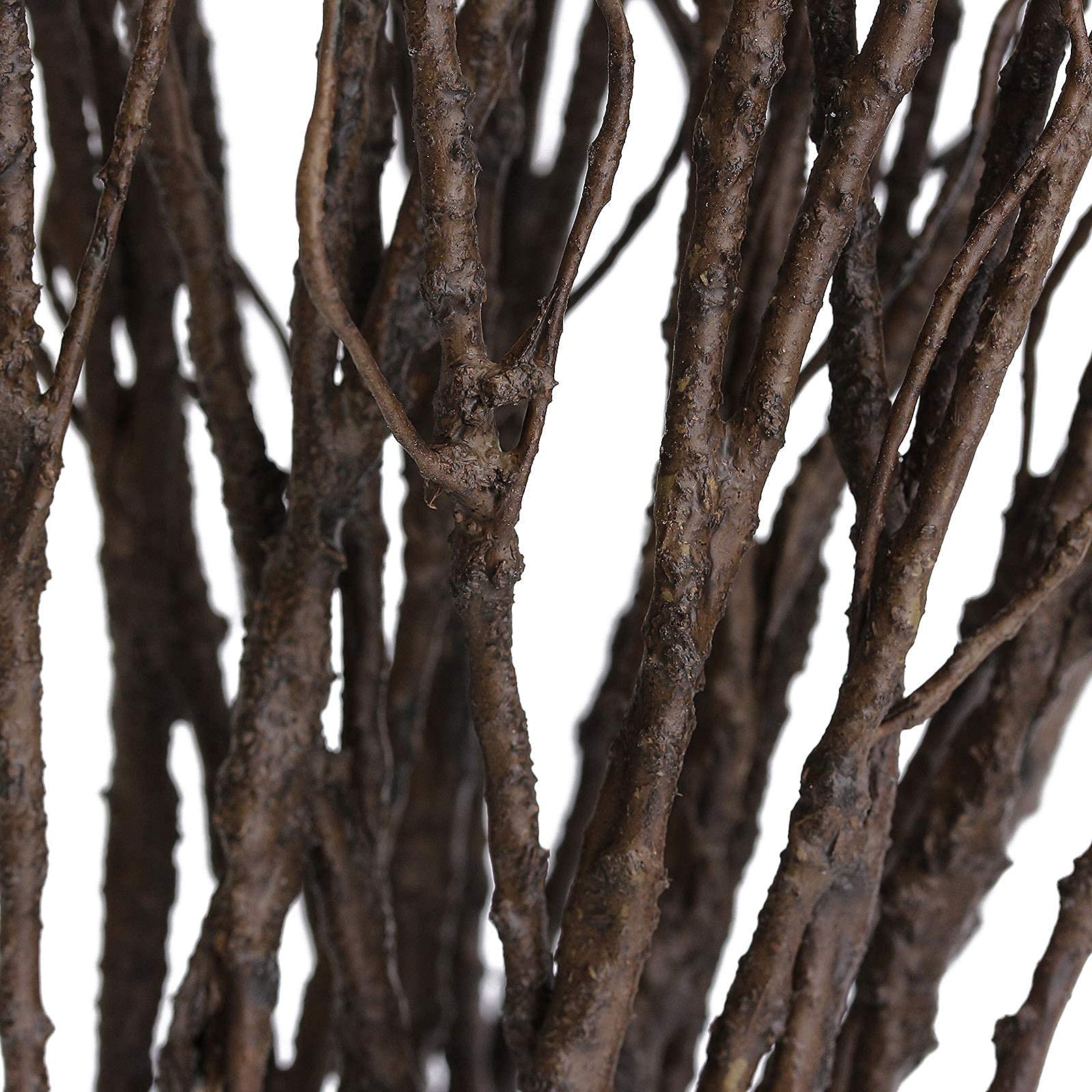 12 Pcs Artificial Curly Willow Branches Plants Decorative Brown Twig Stems Sp…