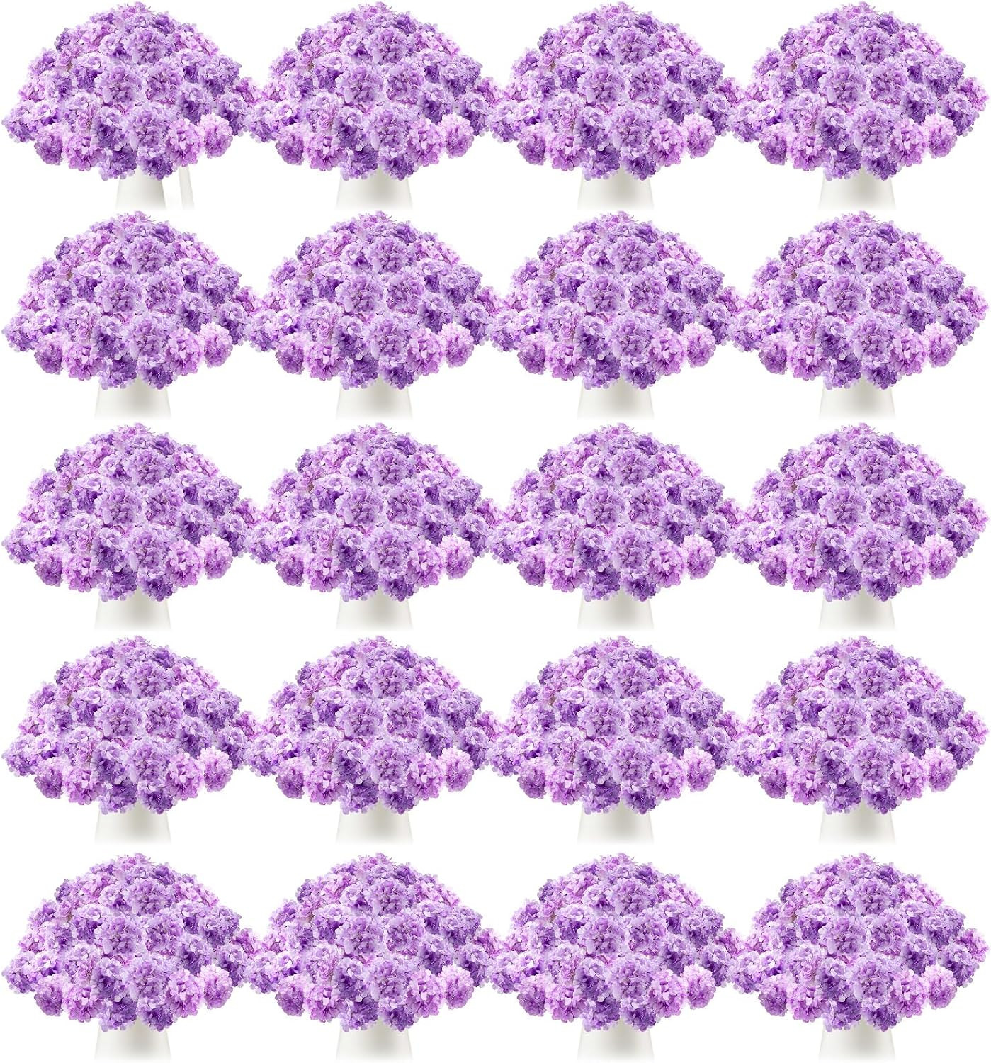 200 Pcs Hydrangea Artificial Flowers Bulk 7.48 Inch Artificial Hydrangeas with R