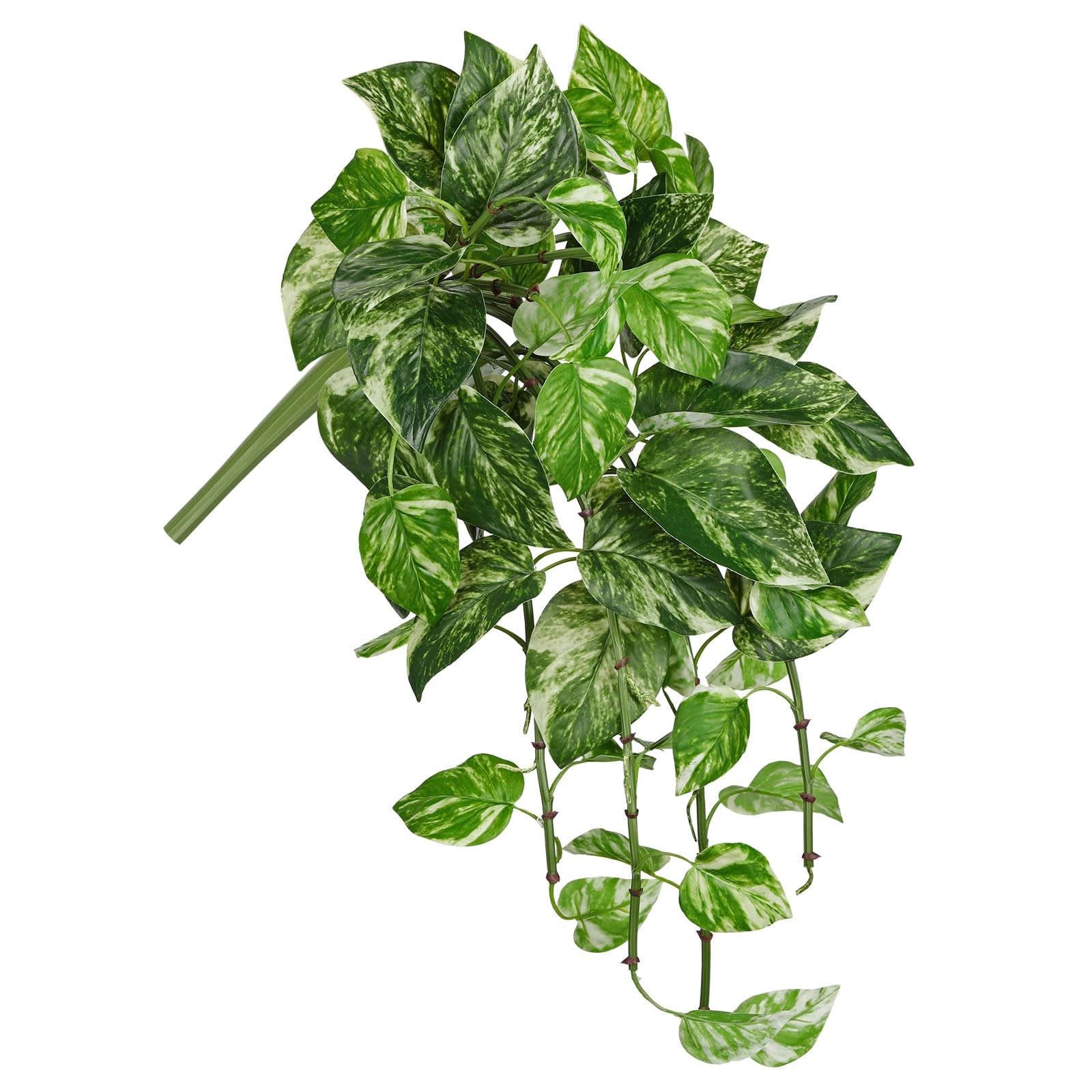 Artificial Pothos Hanging Plants 25″ Fake Ivy Vine Faux Ivy Pothos Leaves Han…