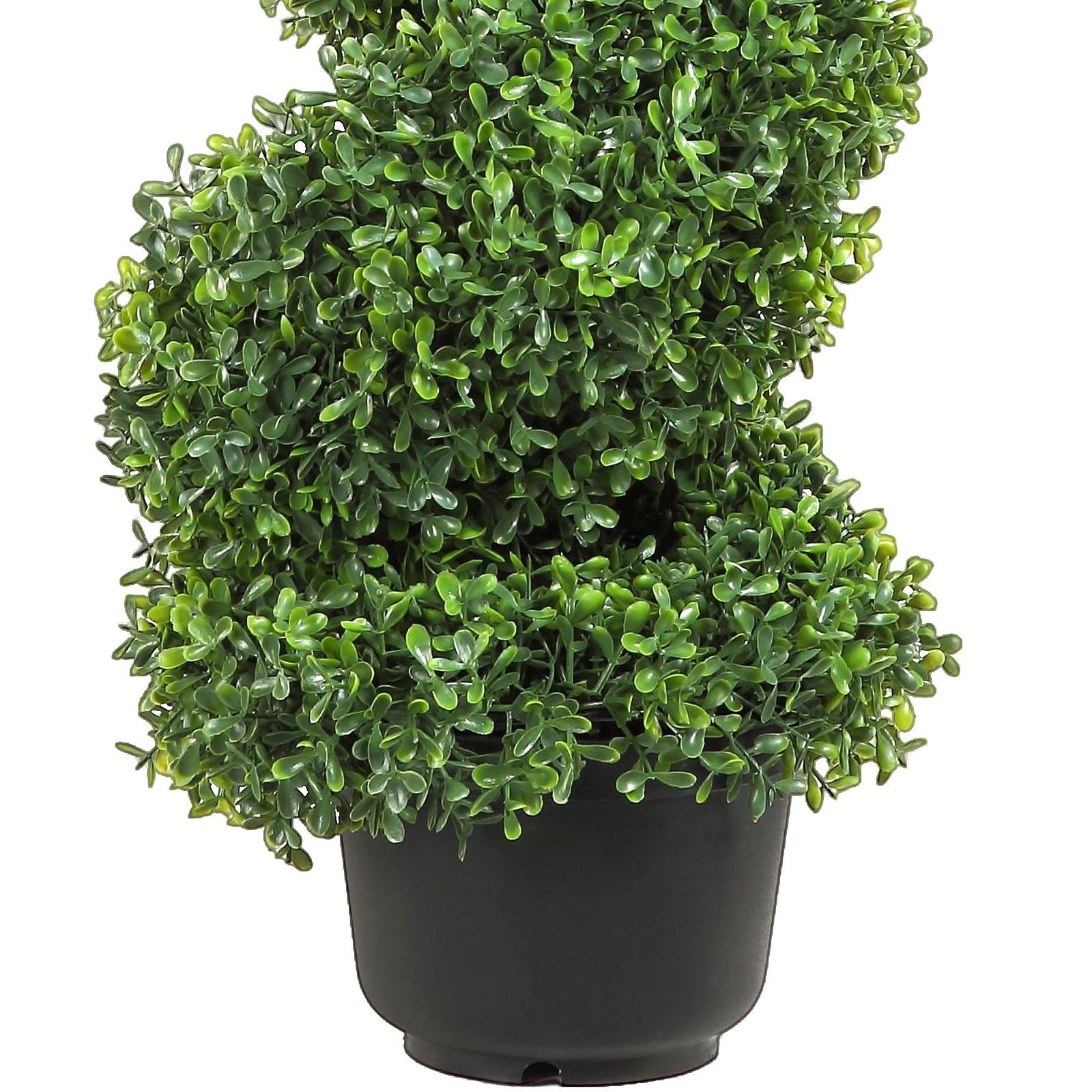 2pcs Artificial Boxwood Tower Topiary Spiral Artificial Plant 91cm high