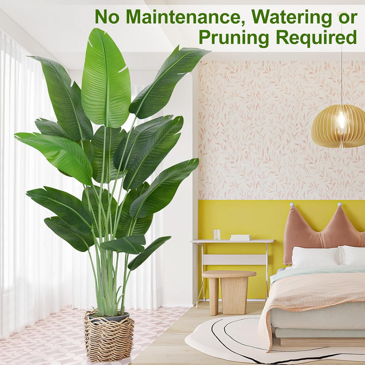 Lifelike 6.6Ft Bird of Paradise Faux Plant – Perfect for Home & Office Decor
