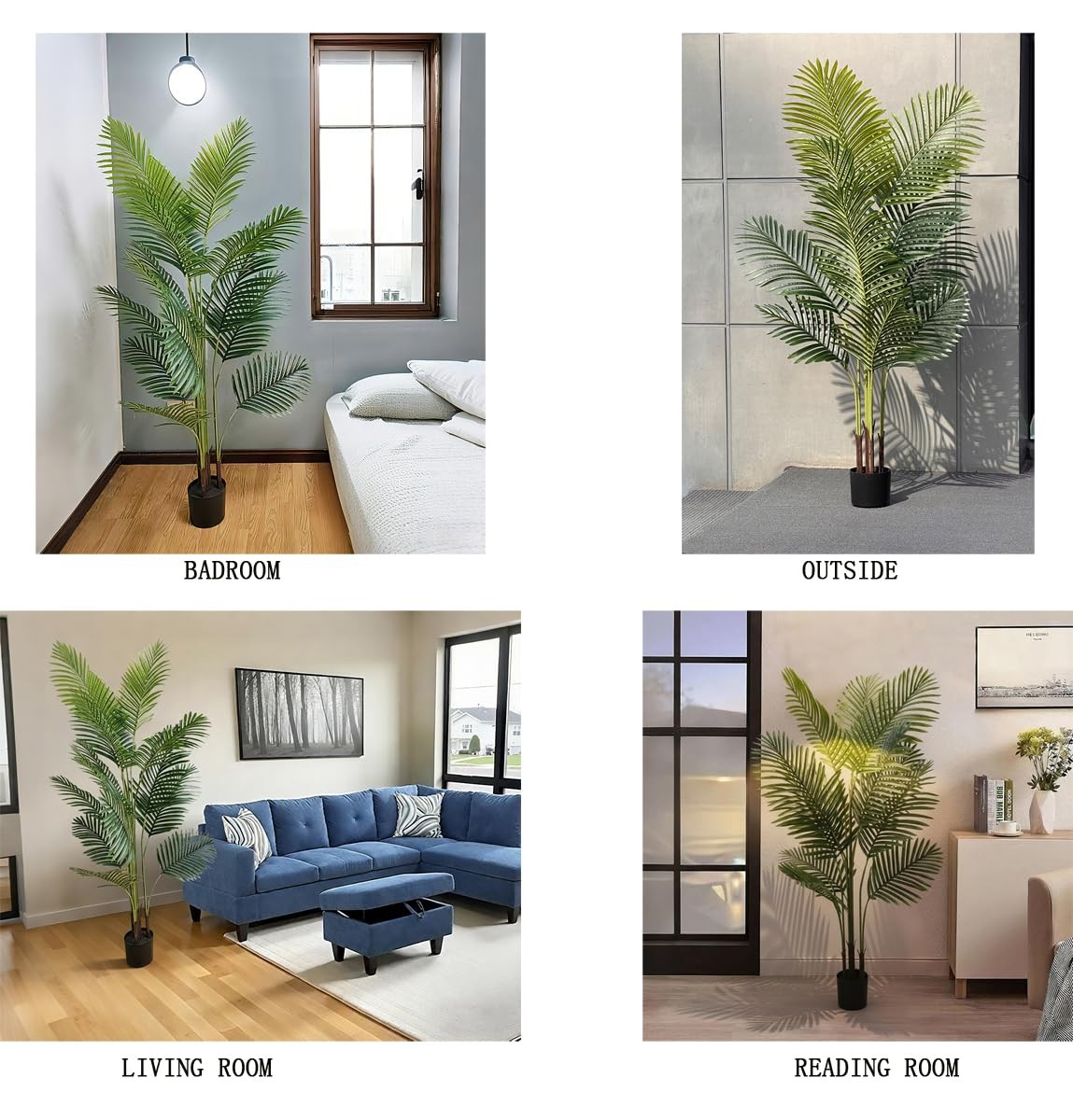 Kiko Artificial Palm Tree -5 Ft Tall Fake Floor Plant Greenery Potted Plants …