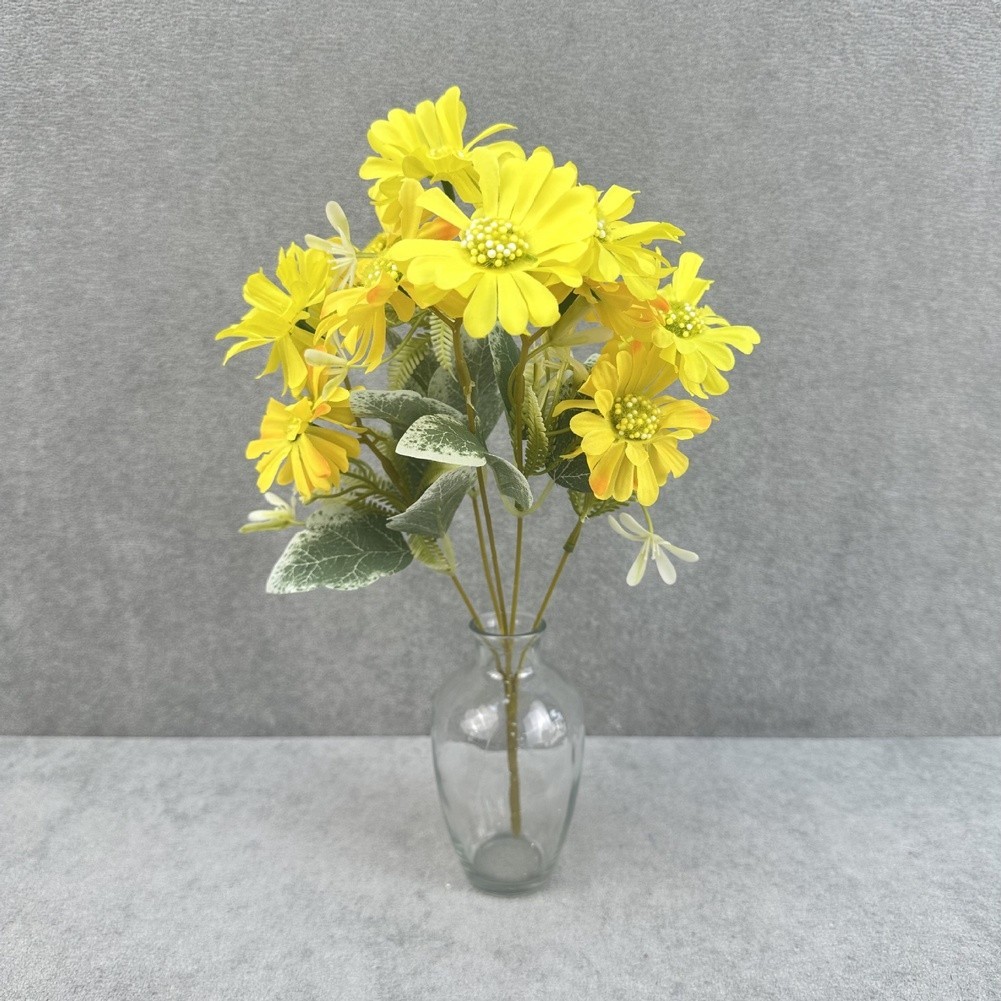 Chrysanthemum Artificial Flowers Set 10 Pieces 36cm Height for Home and Office