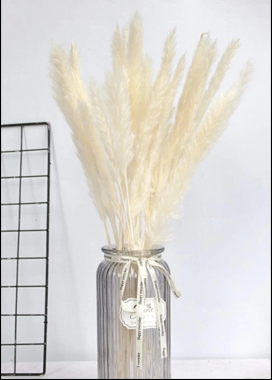 Dried Pampas Grass 15 Stems Natural White Fluffy Reed Home Wedding Decor