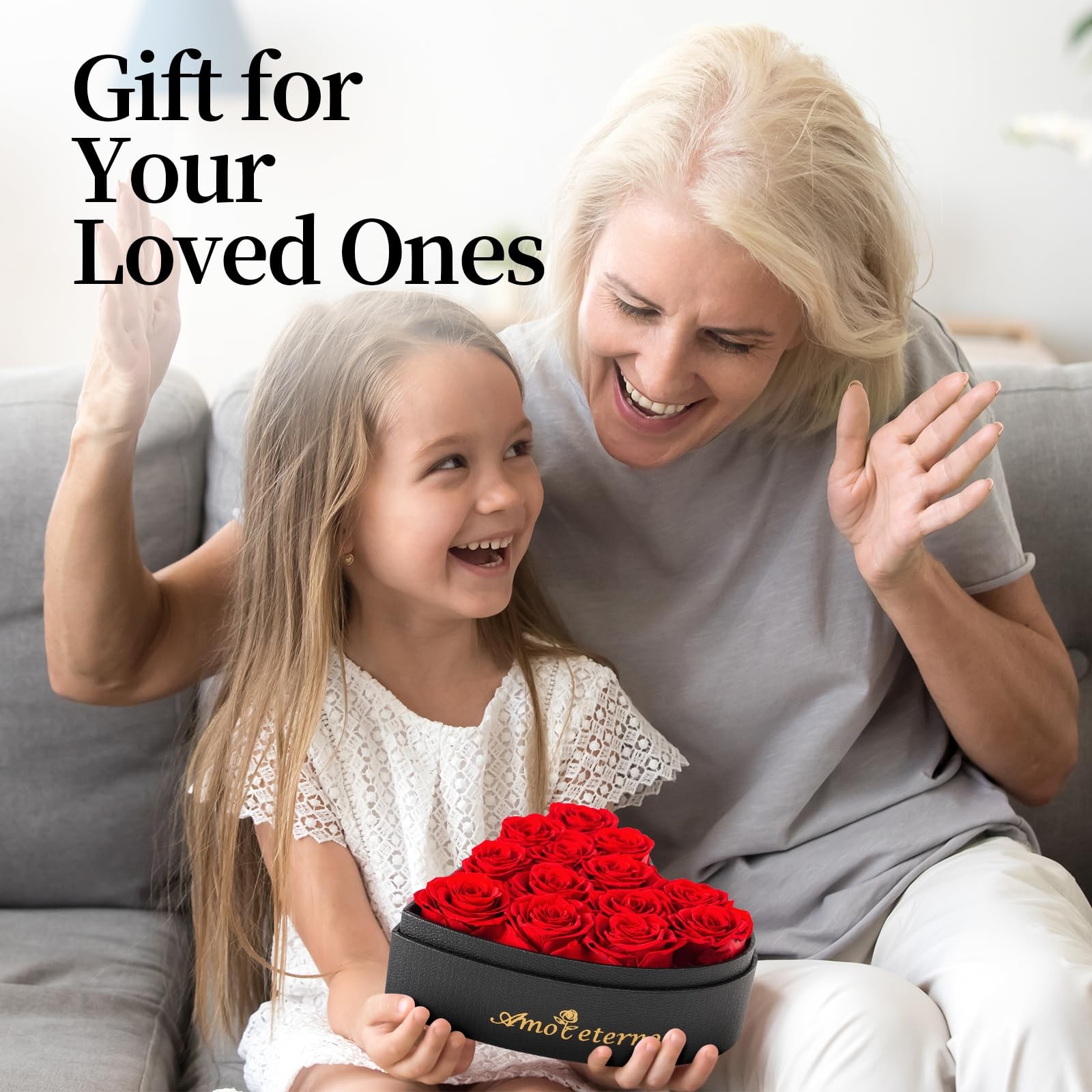 Flower, Forever Roses in A Box, Fresh Flowers, Birthday Gifts for Her, Women,…