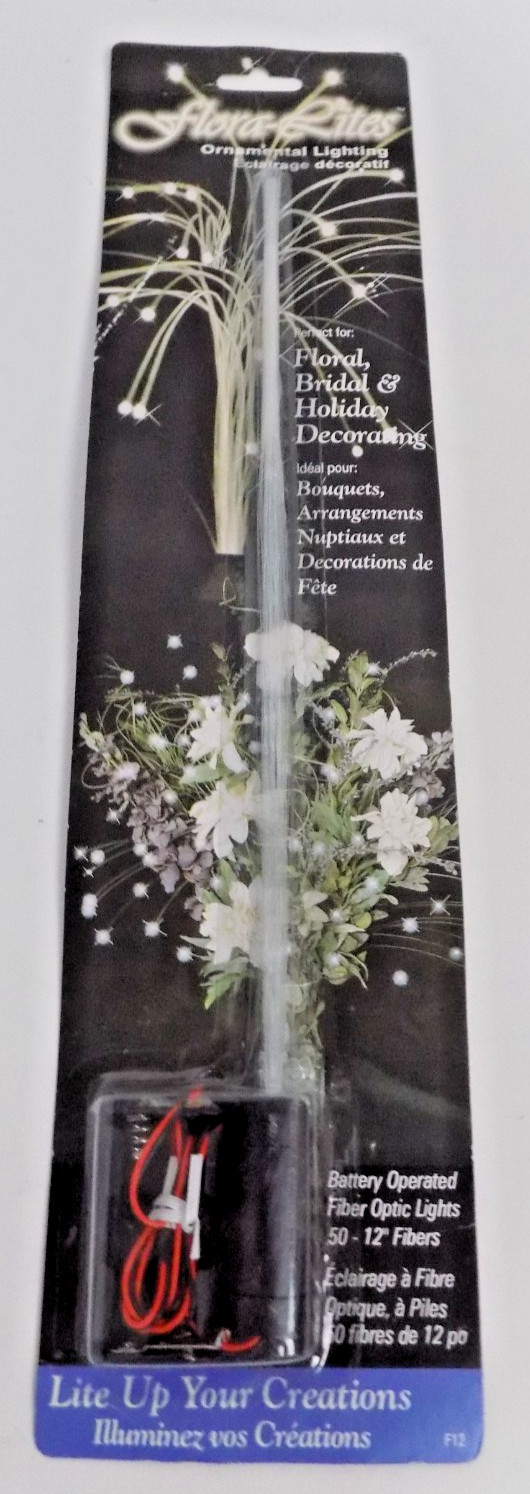 Flora-Lites Ornamental Lighting for Floral, Bridal Decor Fiber Optics