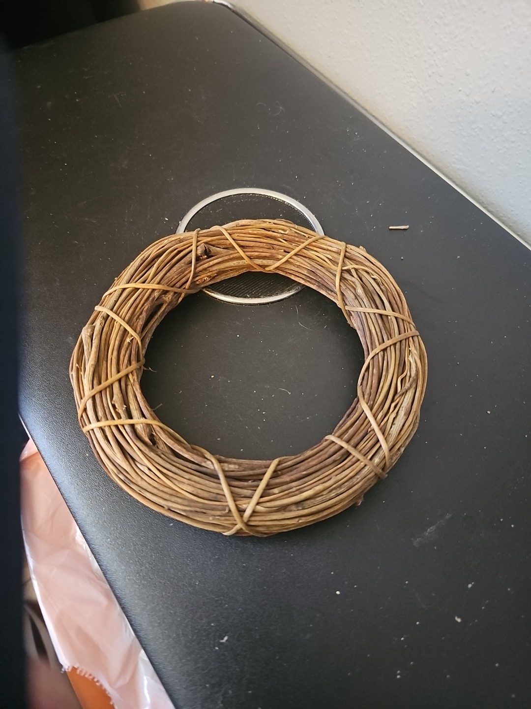 Vintage Round Small Grapevine Wreath 6 ” X 1″