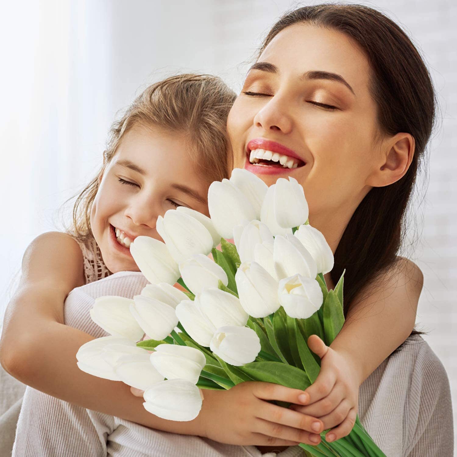 10PCS Artificial Lifelike Tulip Flowers Bouquet Wedding Home Festival Decor Gift