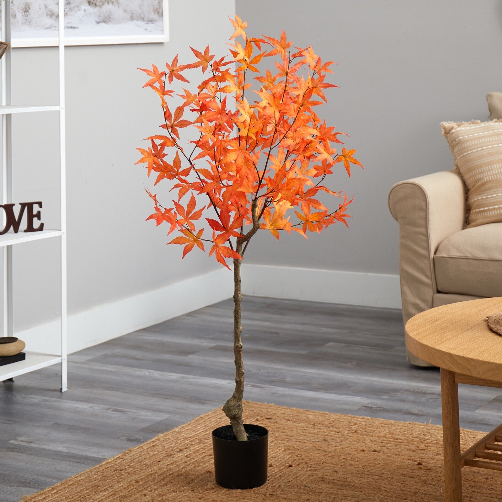 4′ Autumn Maple Fall Artificial Tree Home Office Decor. Retail $134.