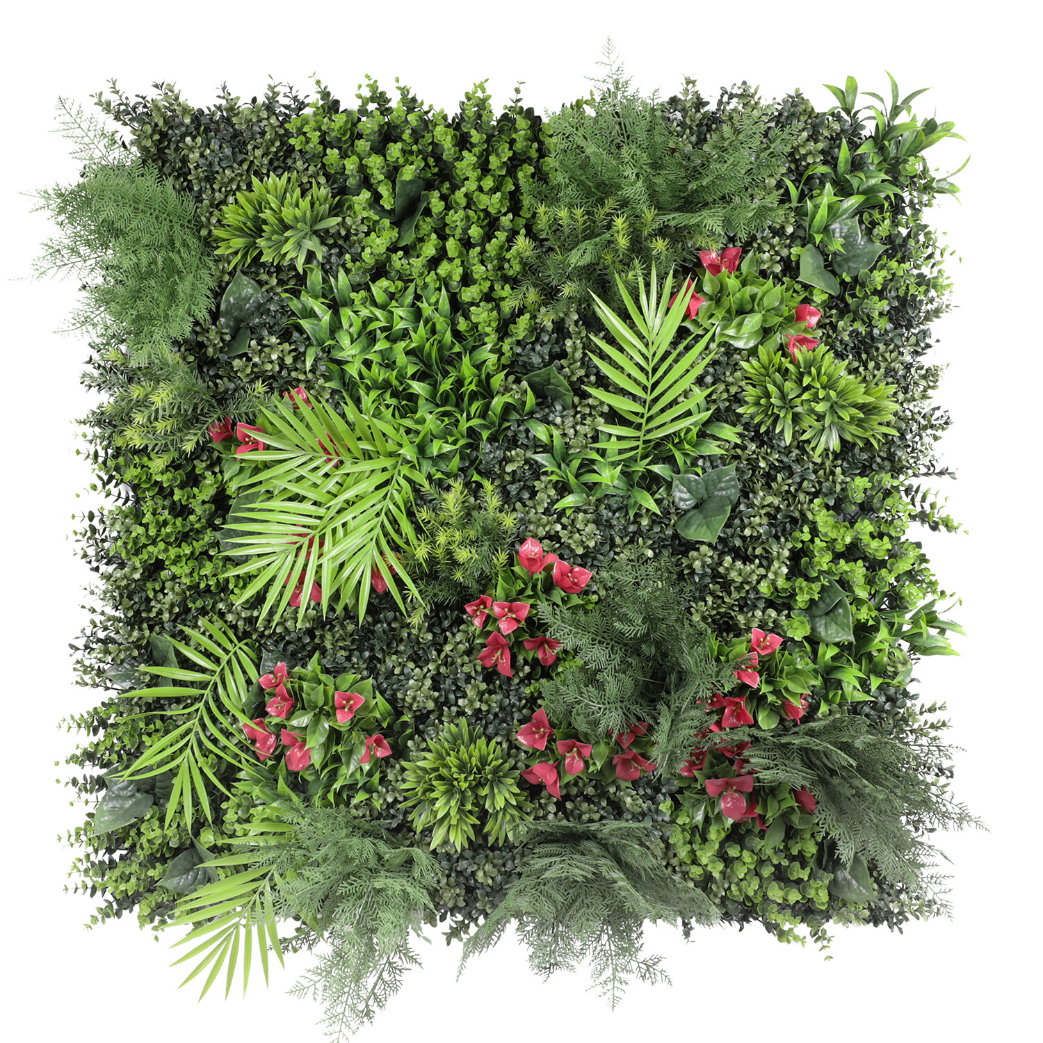 40″ Artificial Grass Mats 3D Mixed Plant Wall Ledge Decor For Home Festival #12