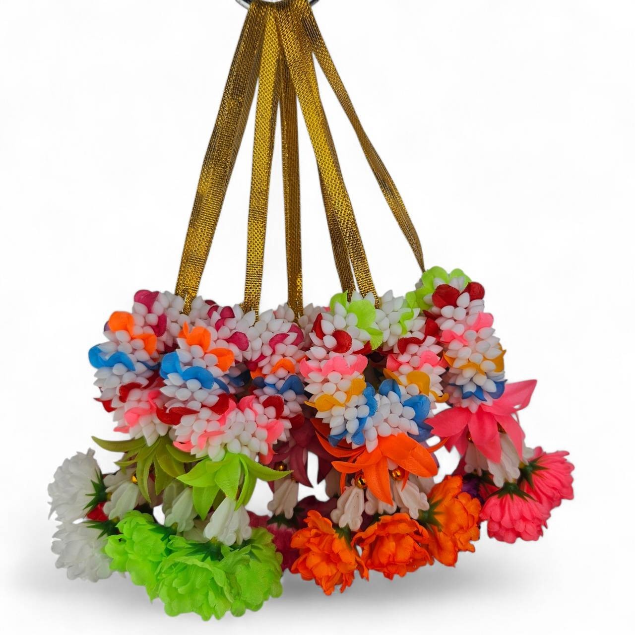 Artificial Flower Garland Car Hanging Mini 6cm Floral Decor Lucky Charm