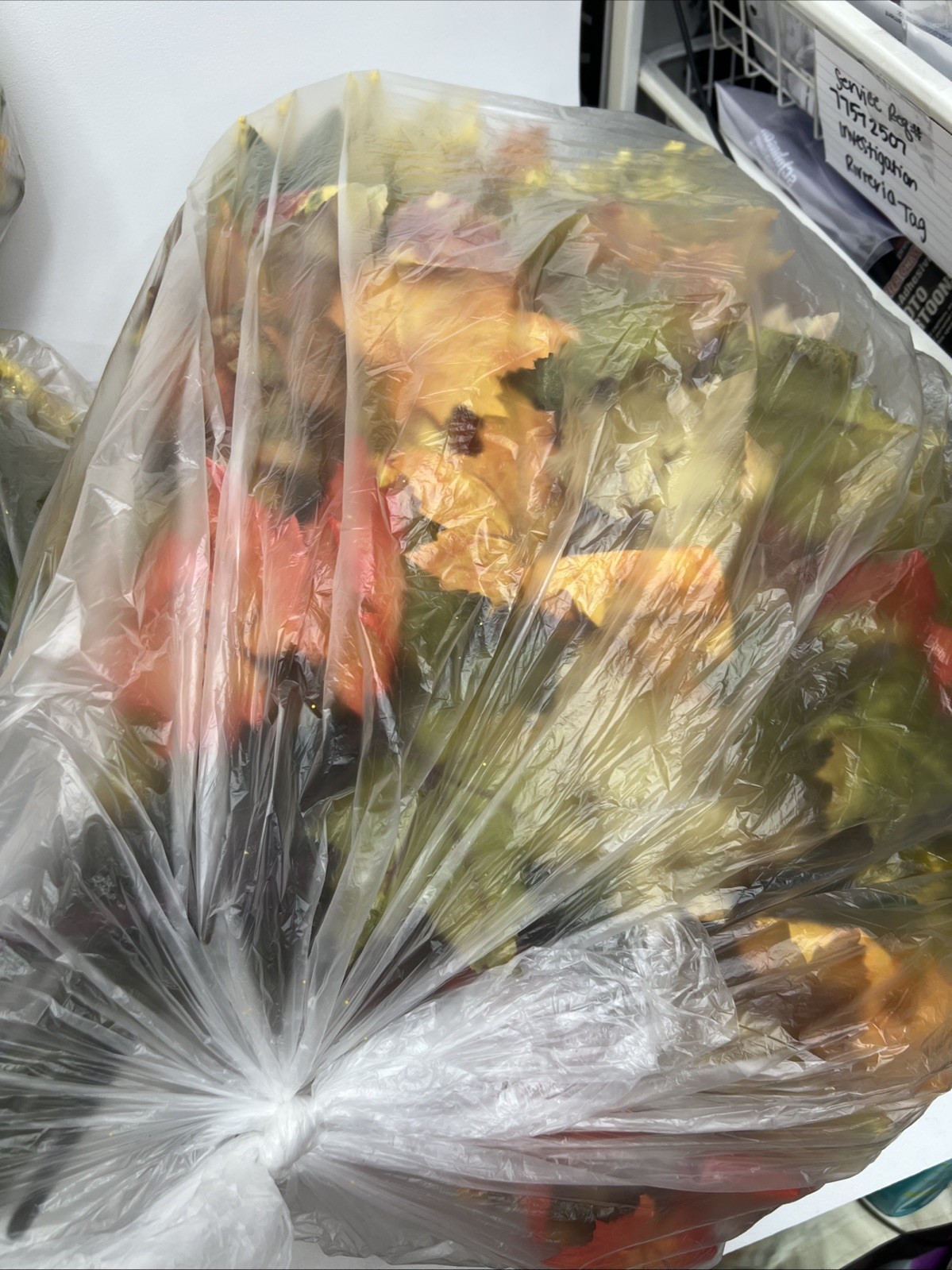 Fall Leaves And Flower Craft Stems- 5 Bags Full
