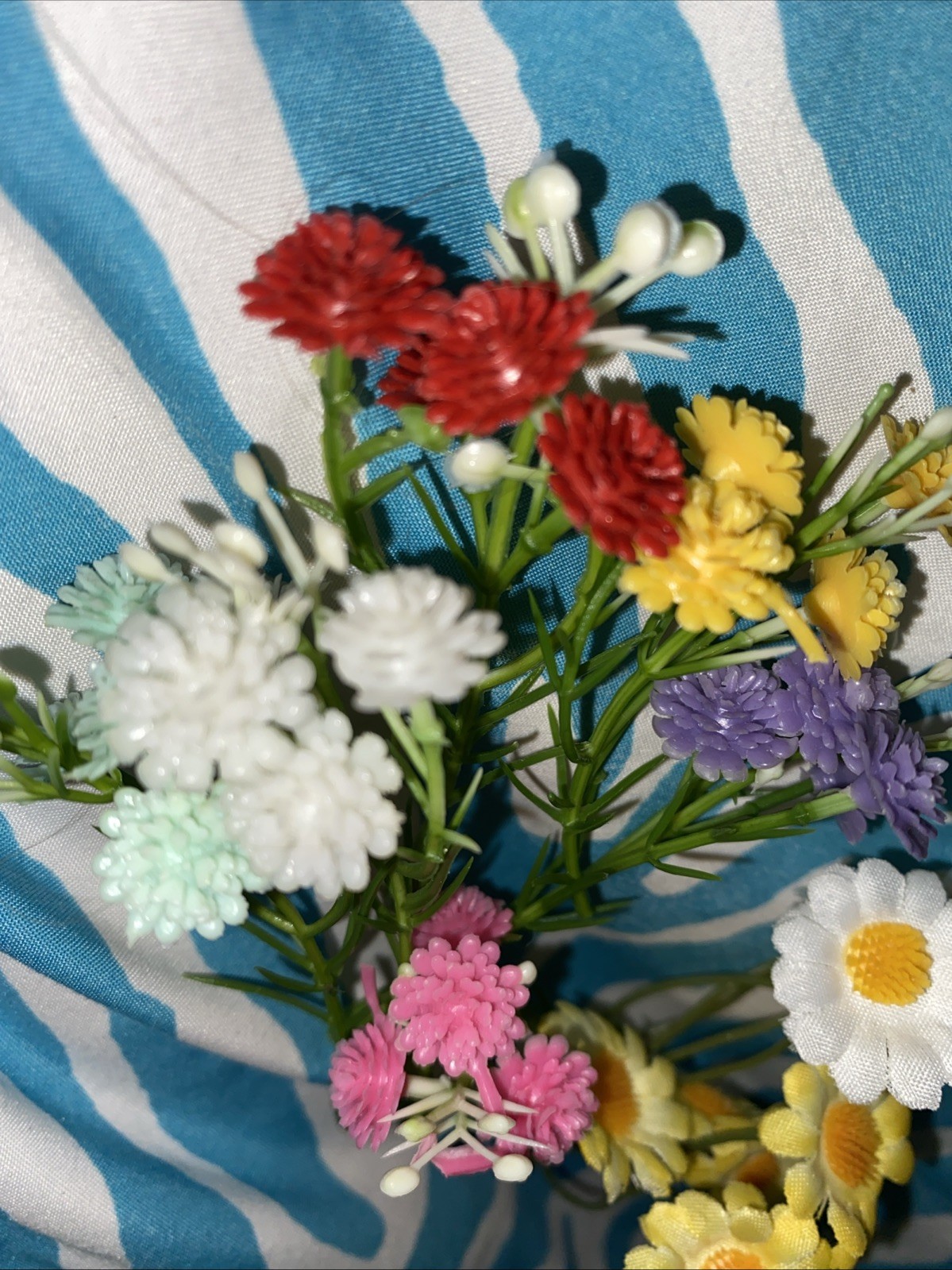 Vtv Deco Plastic Stem Floral Lot 1960’s Miniatures