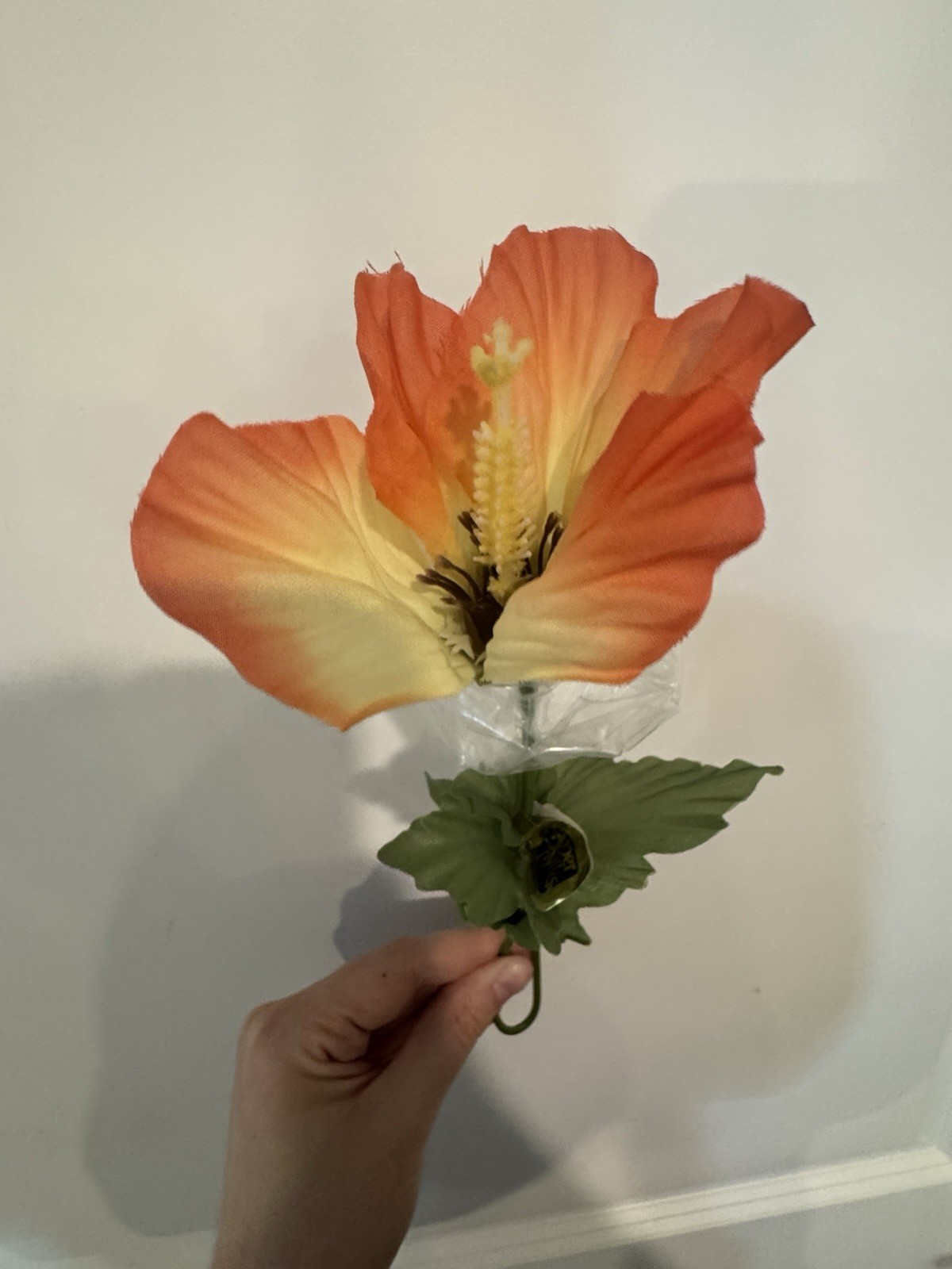 Bright Pink Yellow Hibiscus Silk Flower with Stem – Super Silks Inarco Vintage