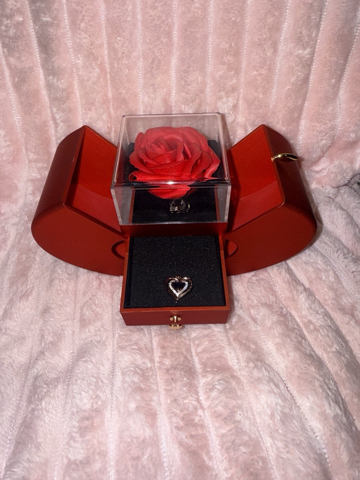 The Million Roses Purple Preserved Rose Flower Box Arrangement & Centerpiece