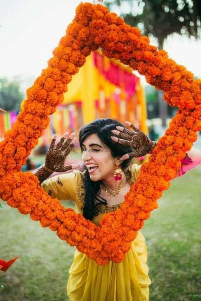 20 PC Lot Artificial Marigold Flower Garlands Diwali Indian Wedding Decoration