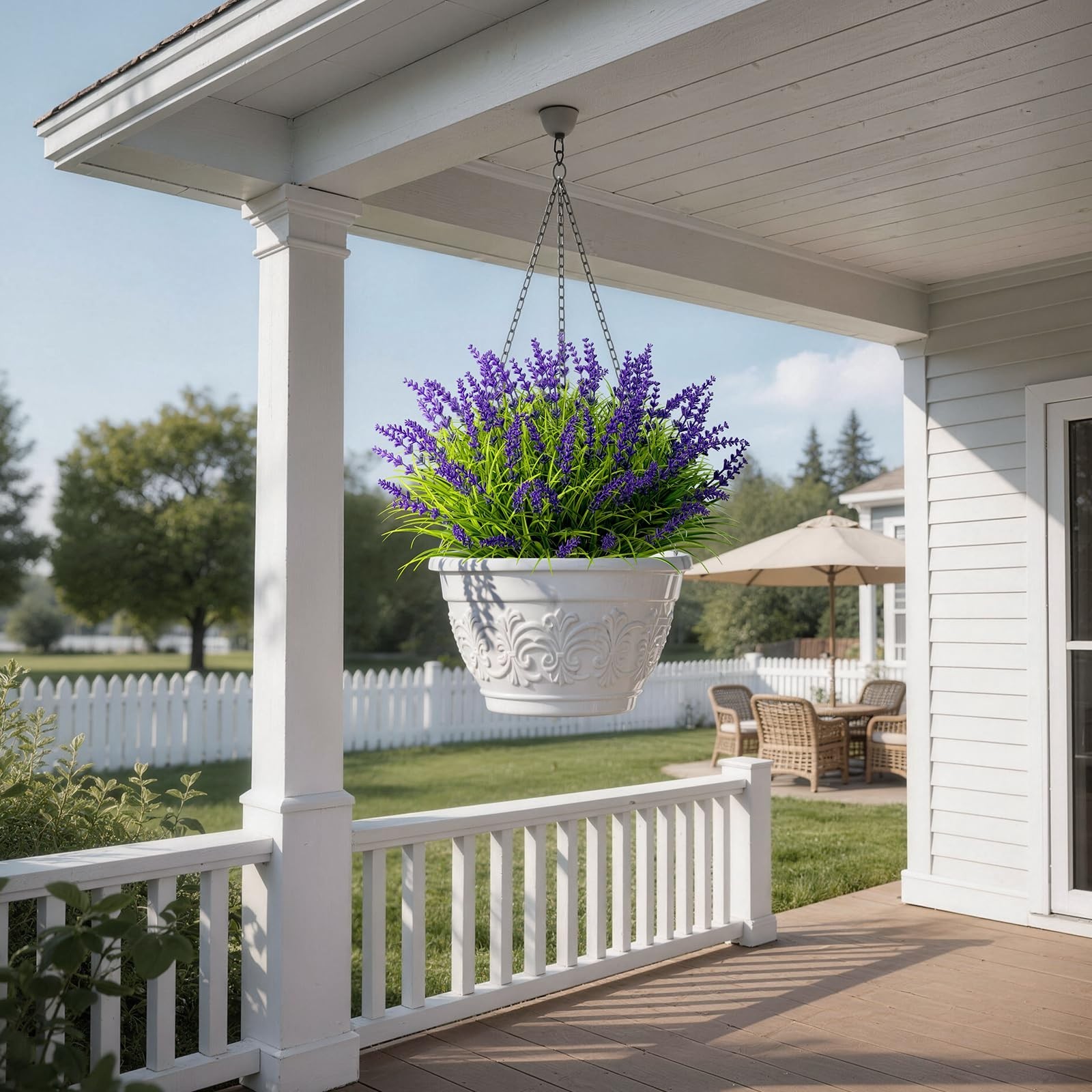 15 Bundles UV Resistant Faux Plants & Flowers – Adjustable Height Indoor/Outdoor