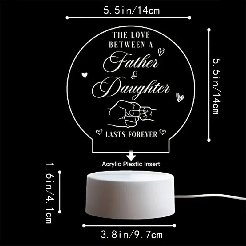 Personalized Night Light for Dad – Perfect Birthday, Retirement,